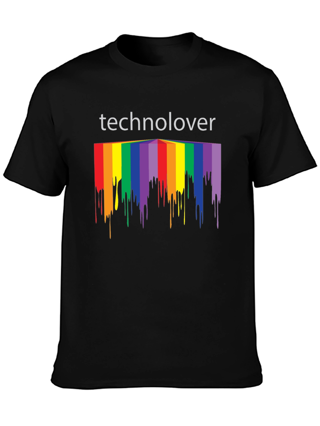 Technolover Rainbow Drip T-Shirt