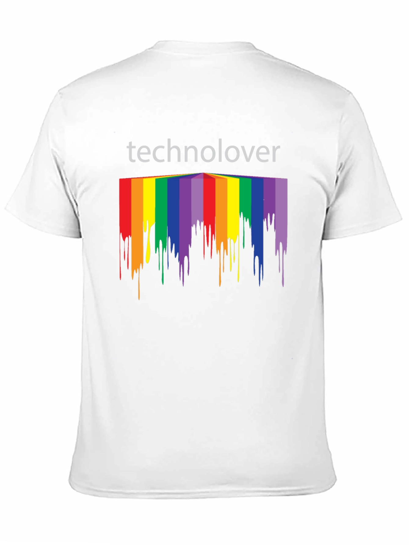 Technolover Rainbow Drip T-Shirt