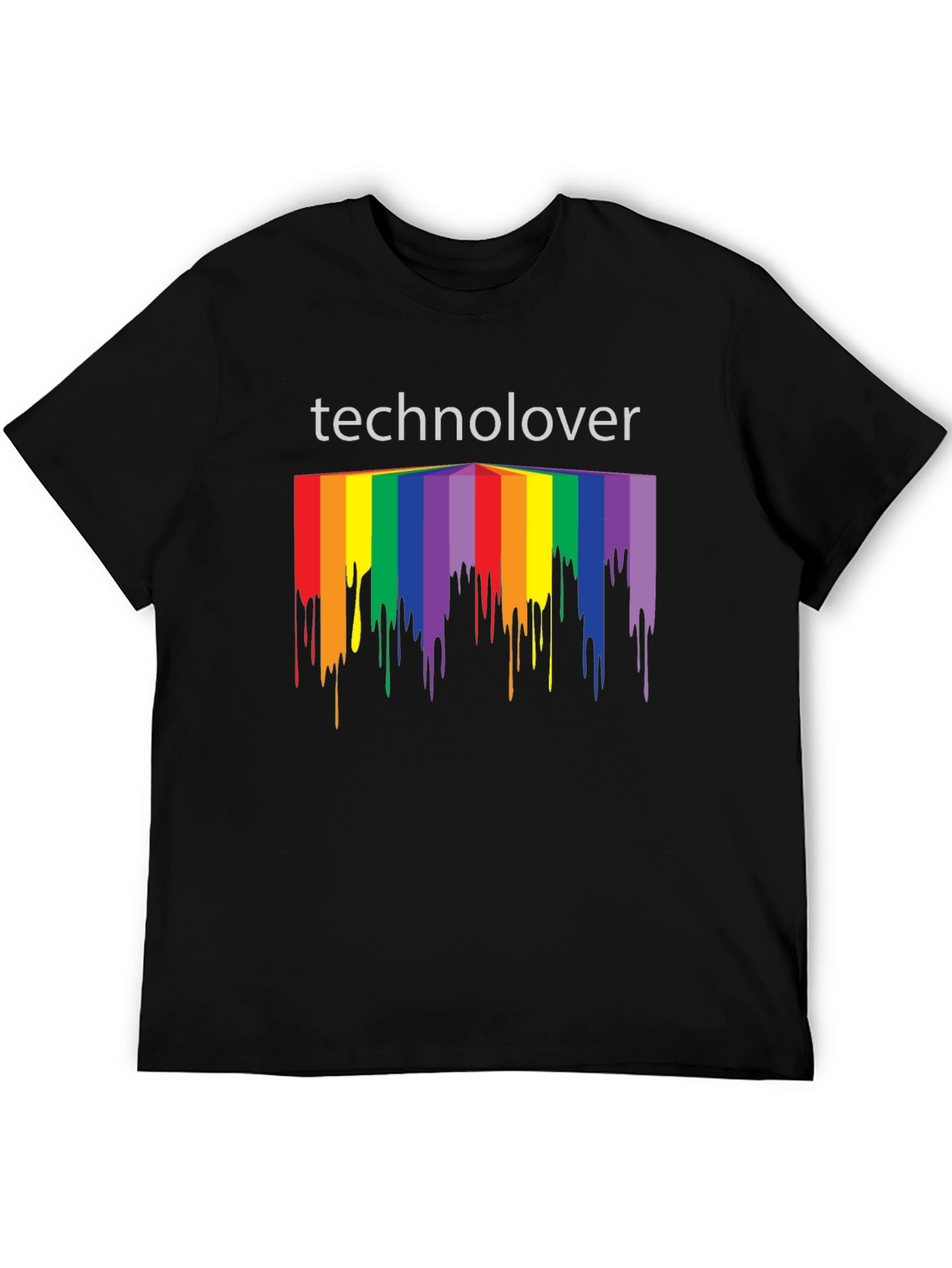 Technolover Rainbow Drip T-Shirt