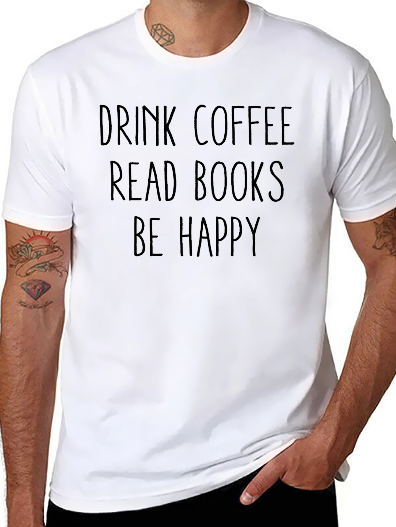 Coffee Books Happy Tee