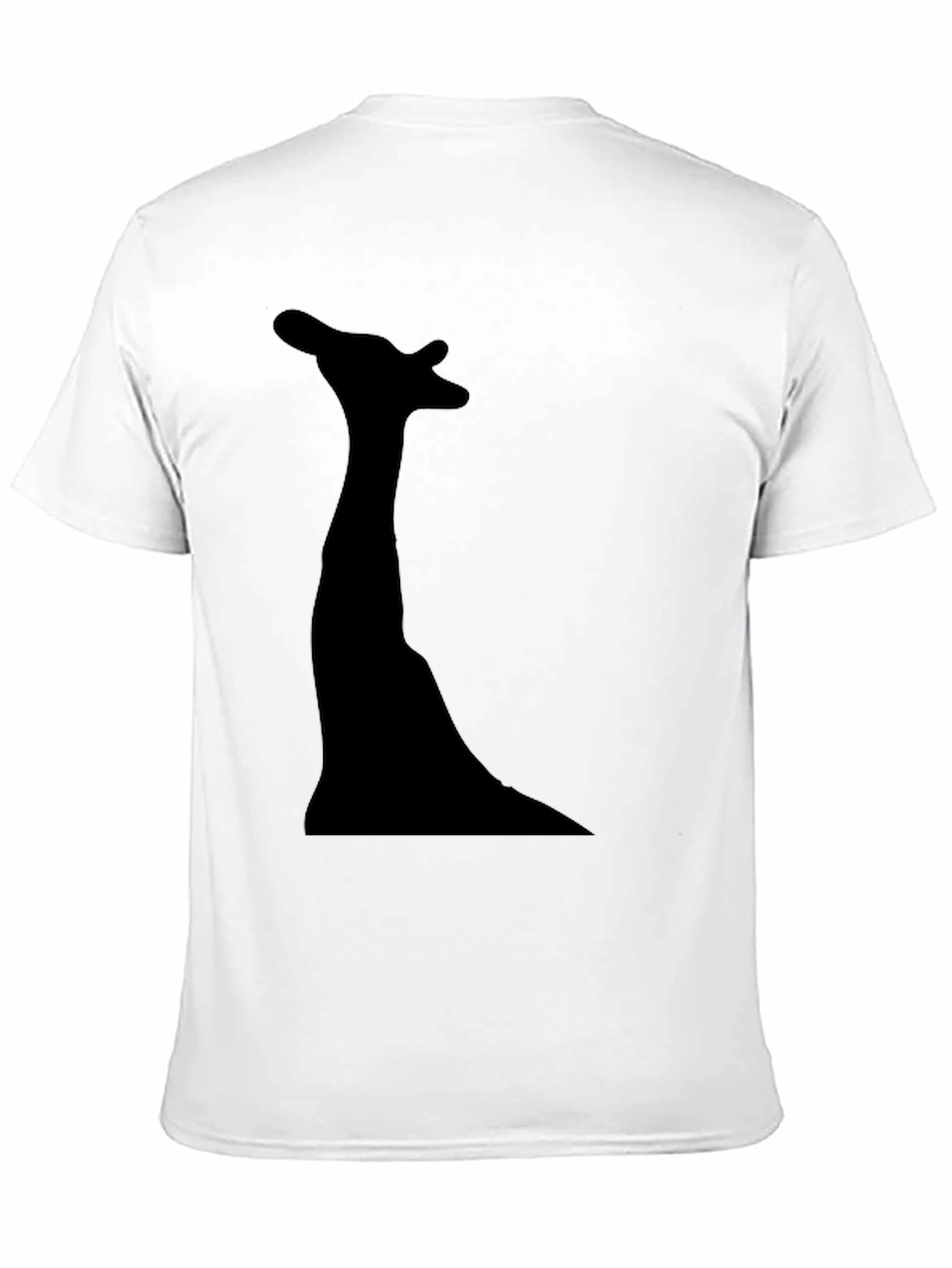 Giraffe Silhouette Graphic Tee - Modern Black T-Shirt