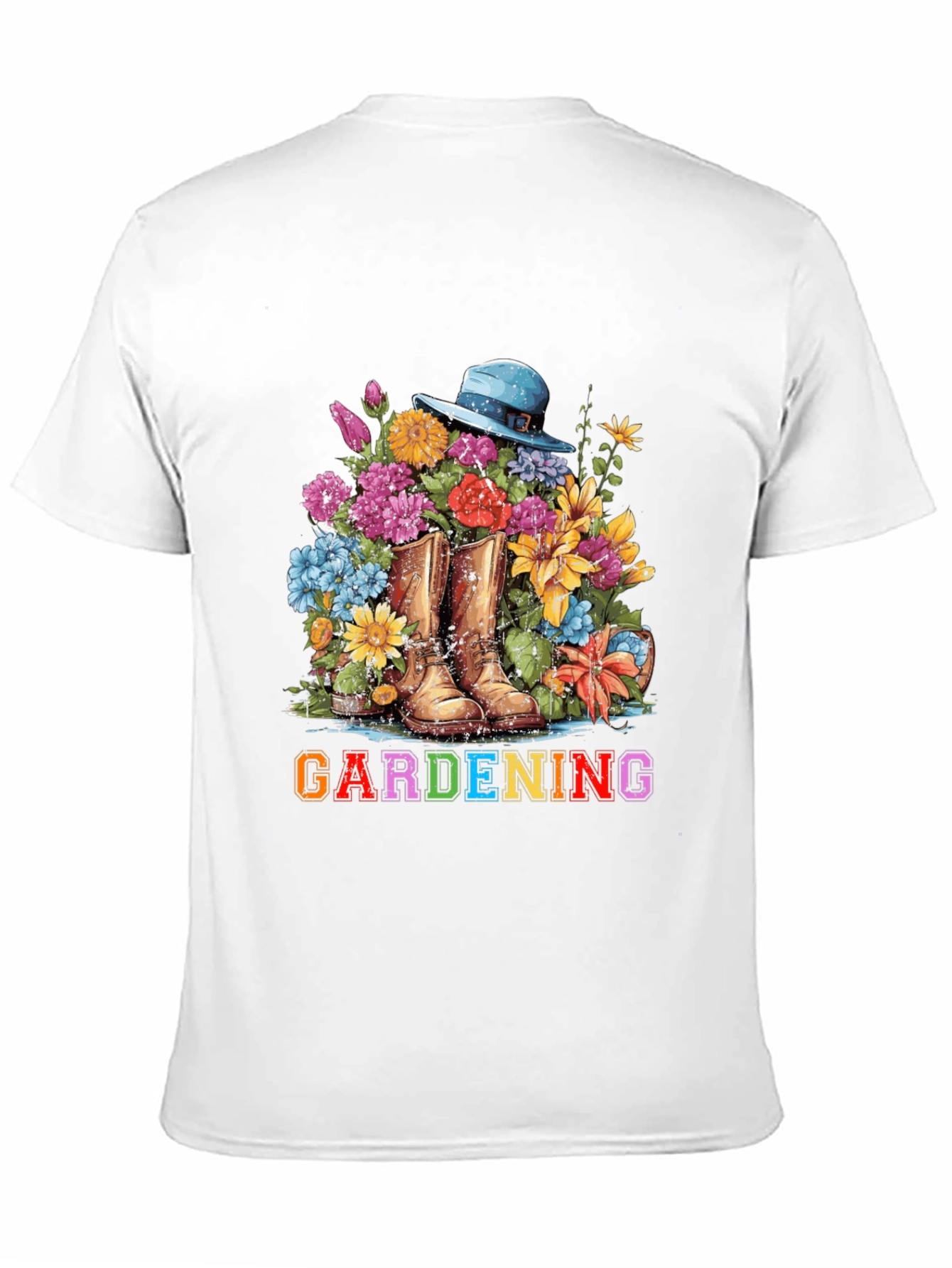 Gardening Boots & Flowers T-Shirt
