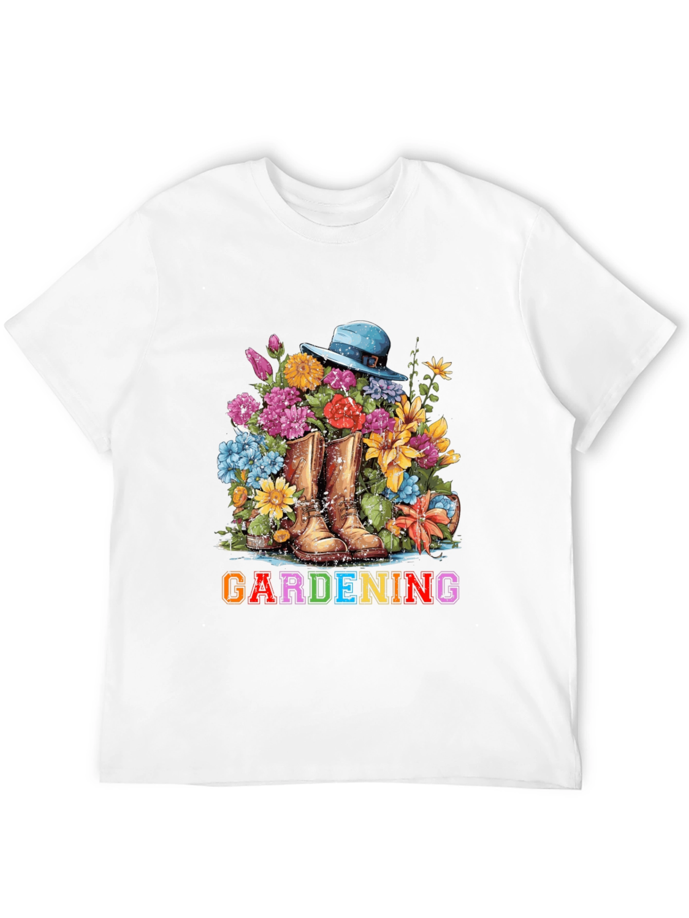 Gardening Boots & Flowers T-Shirt