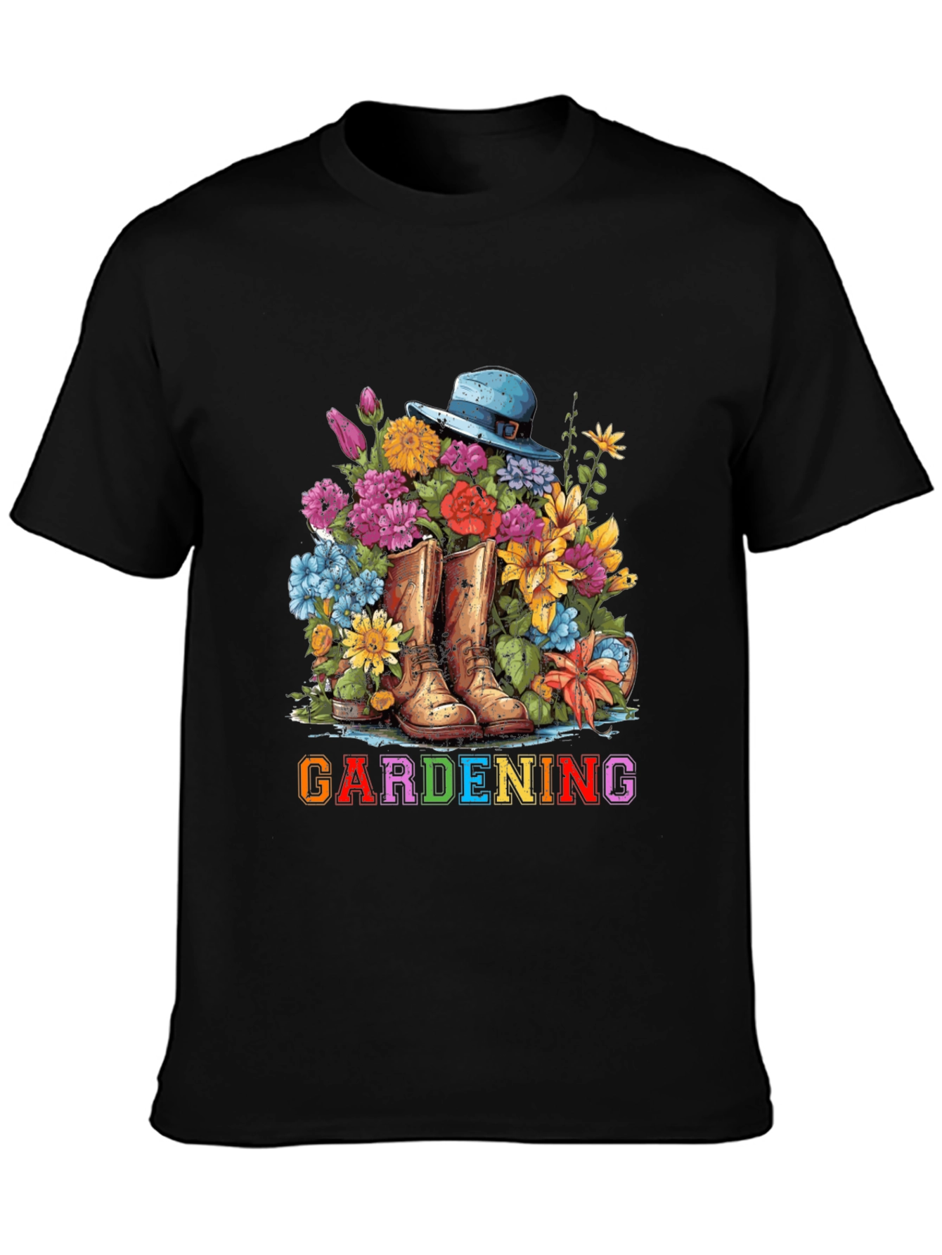 Gardening Boots & Flowers T-Shirt