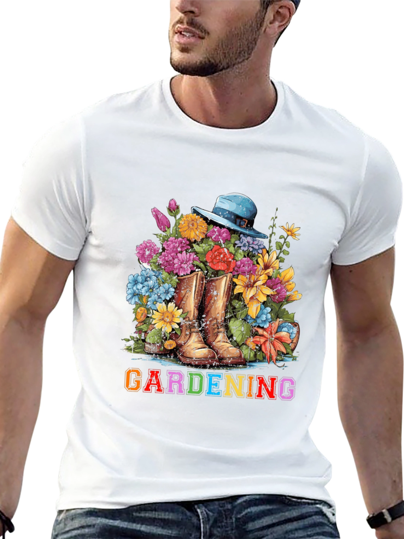 Gardening Boots & Flowers T-Shirt