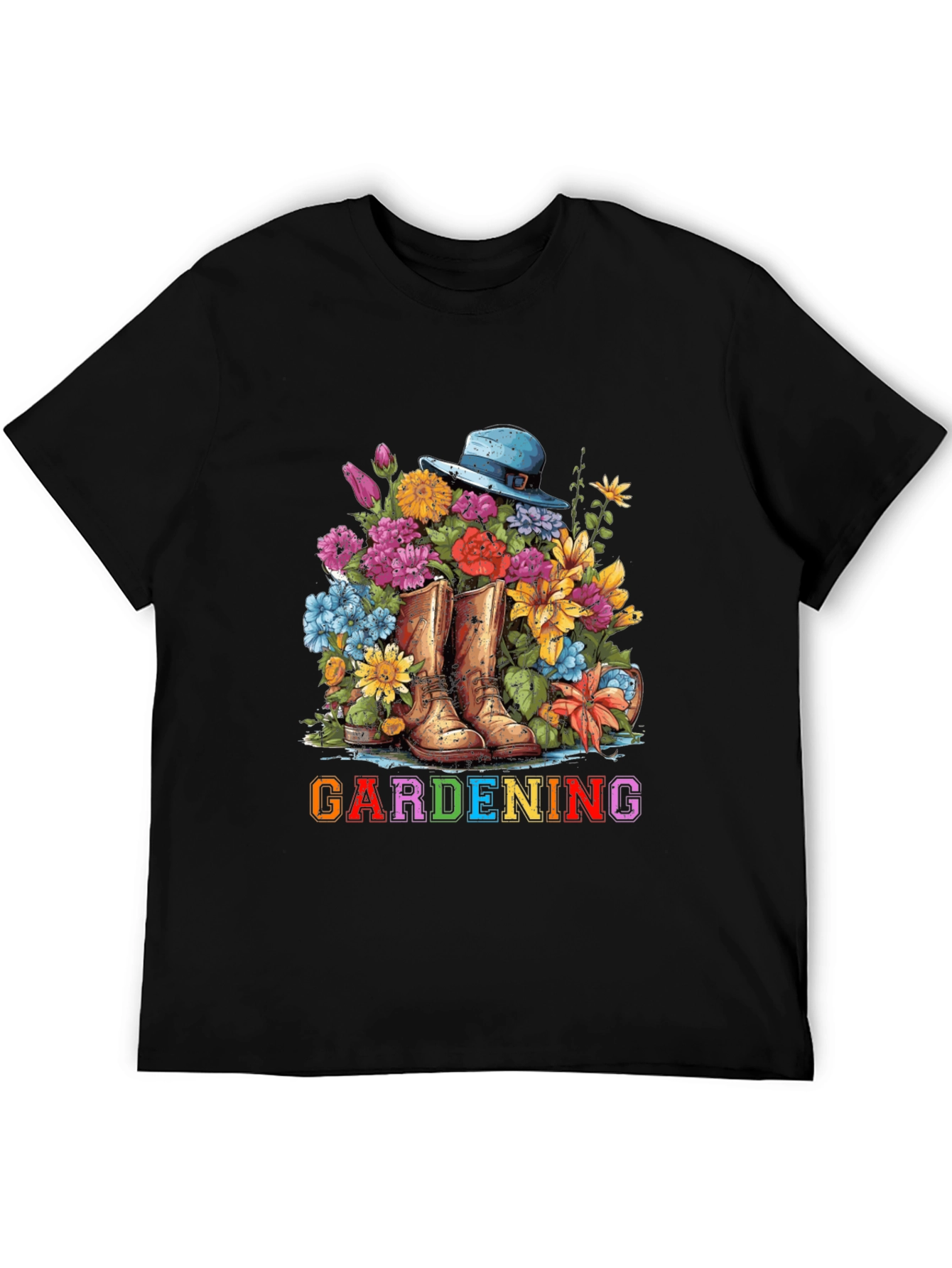 Gardening Boots & Flowers T-Shirt