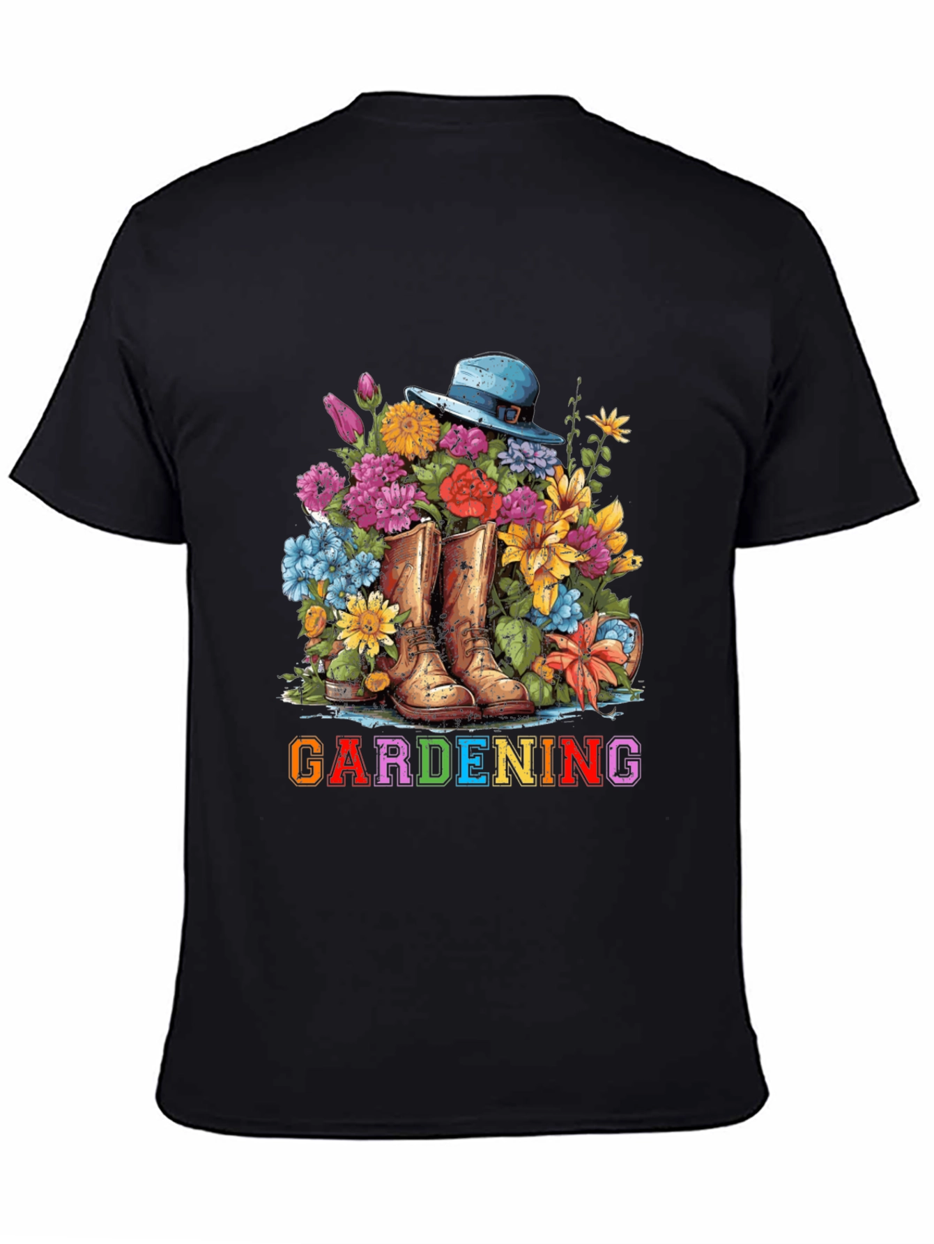Gardening Boots & Flowers T-Shirt