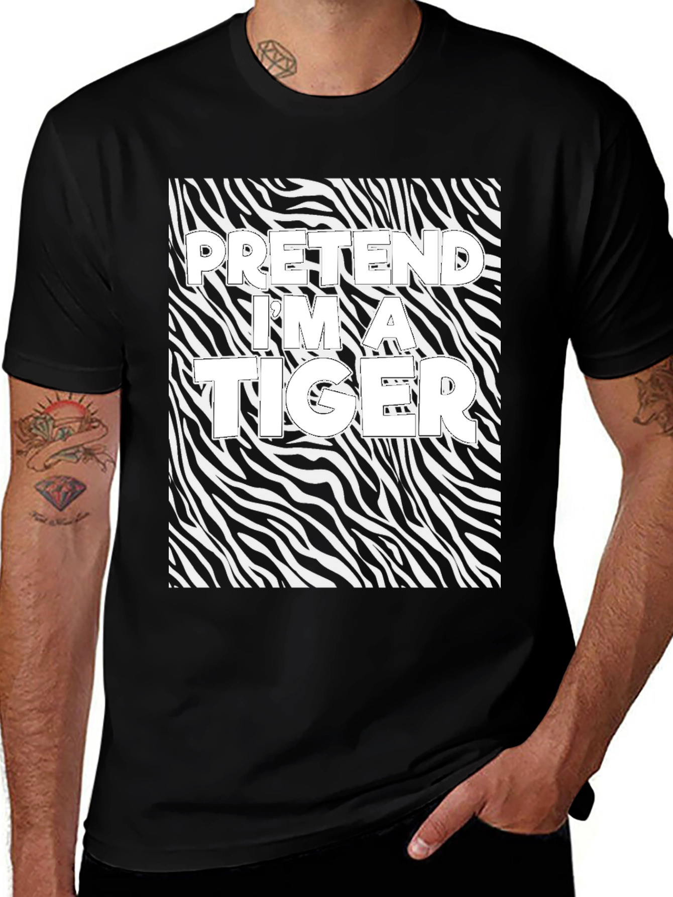 Pretend Im a Tiger Graphic Tee