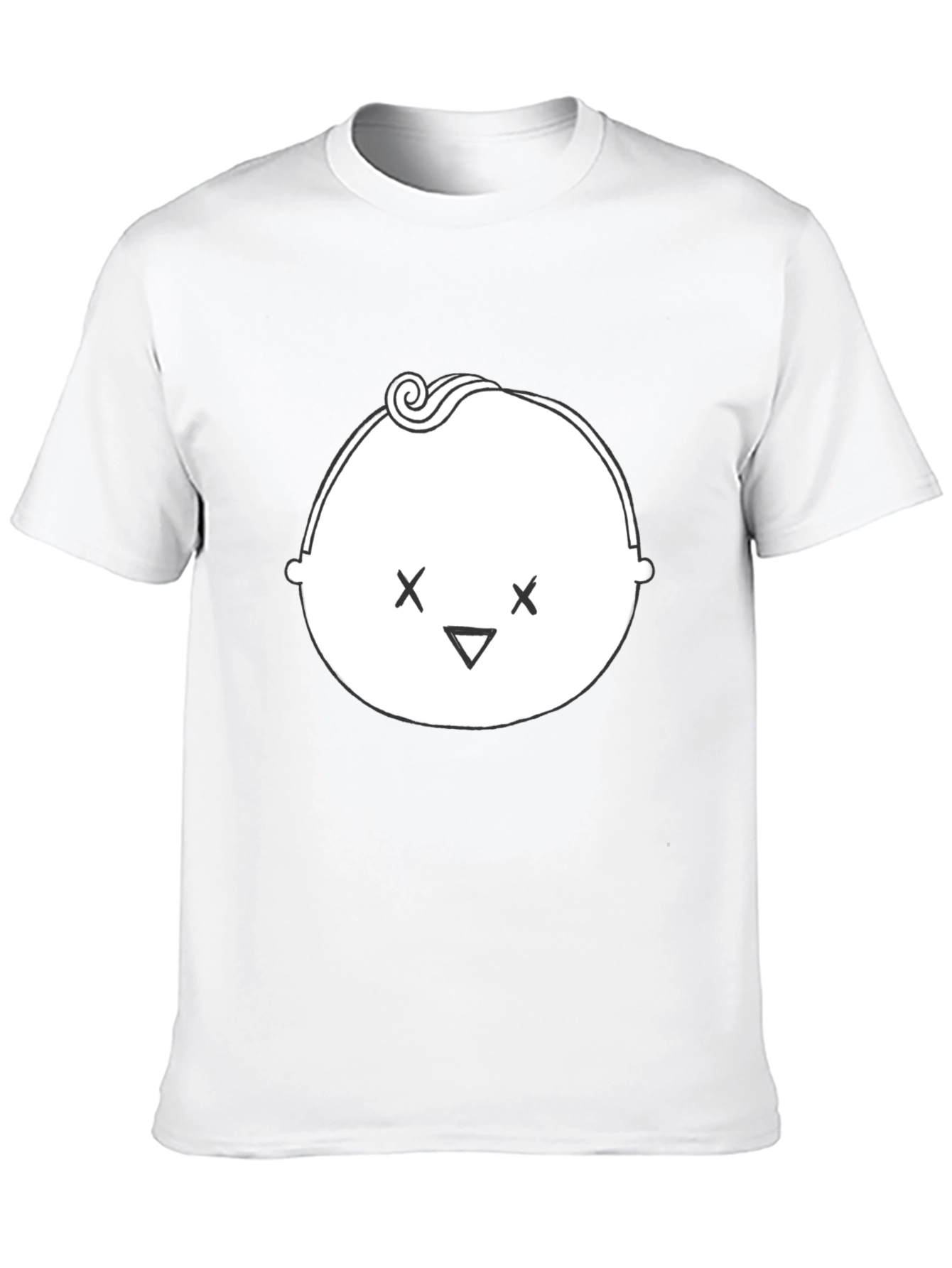 Cool Baby Face Graphic Black T-Shirt