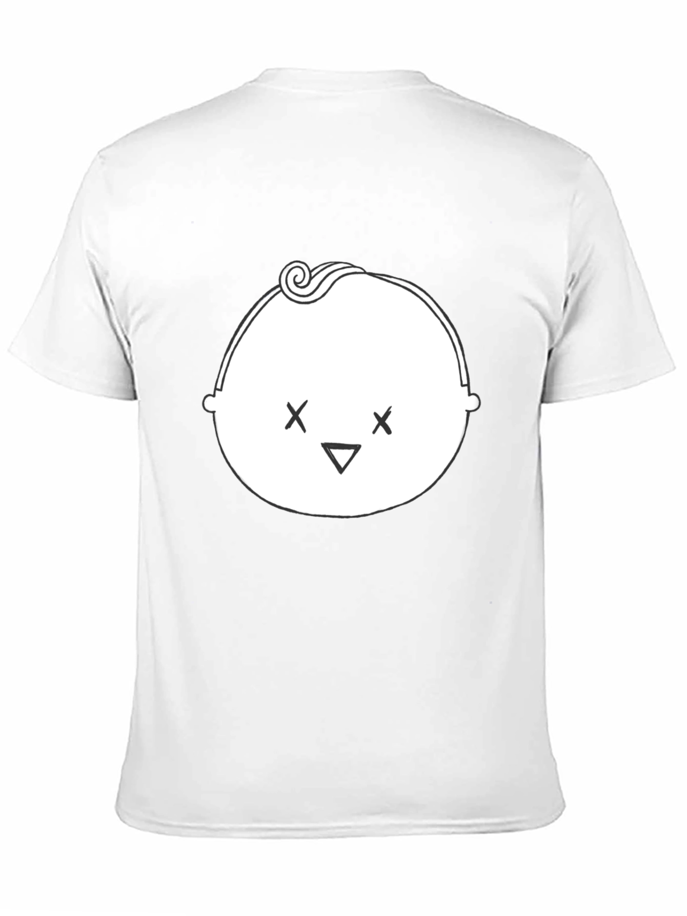 Cool Baby Face Graphic Black T-Shirt