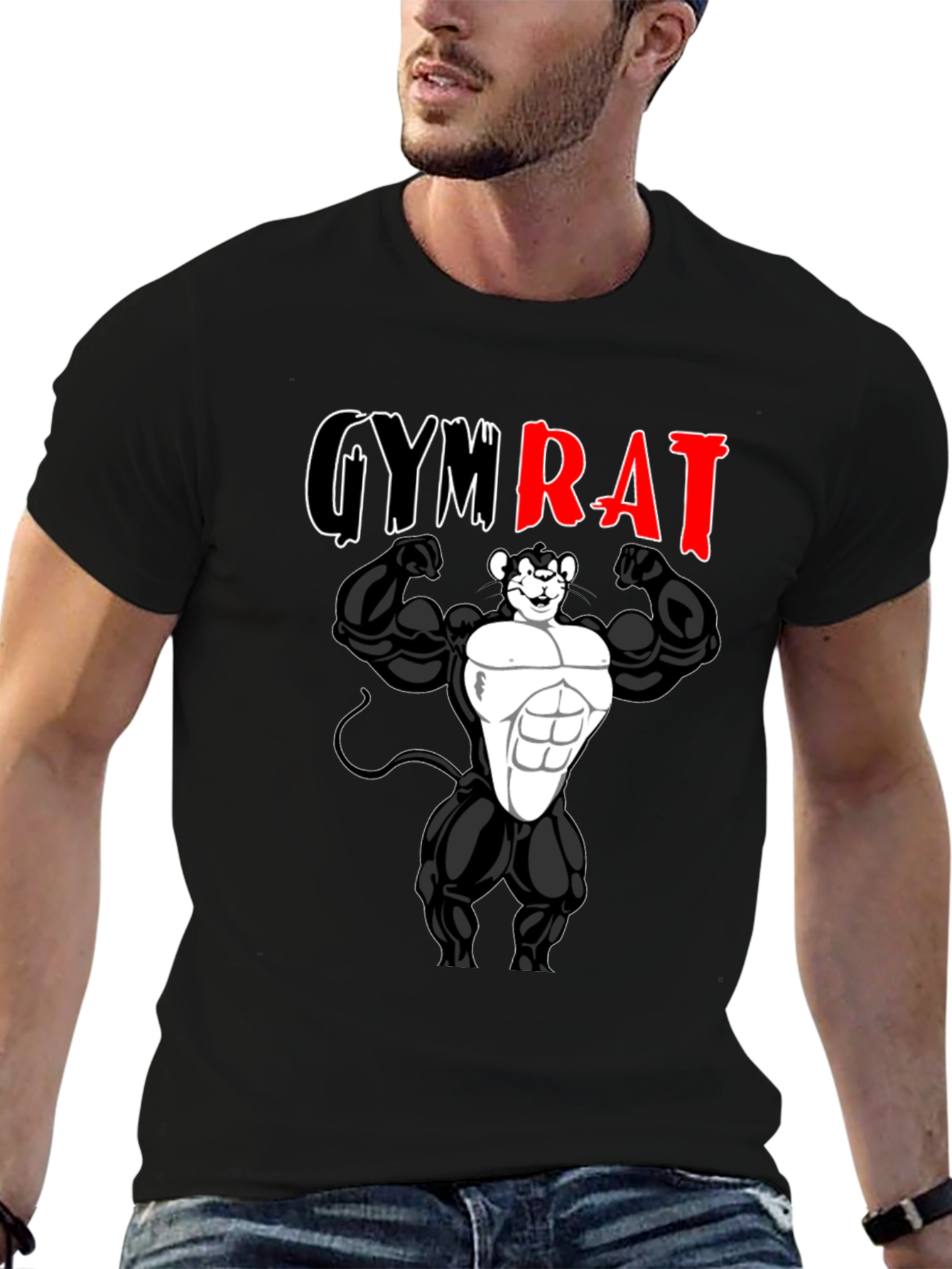 Gym Rat T-Shirt - Bodybuilding Mouse