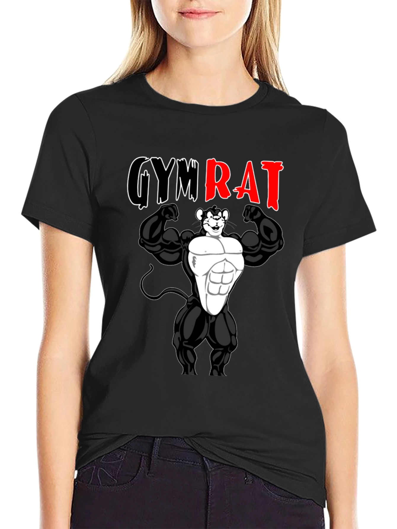 Gym Rat T-Shirt - Bodybuilding Mouse