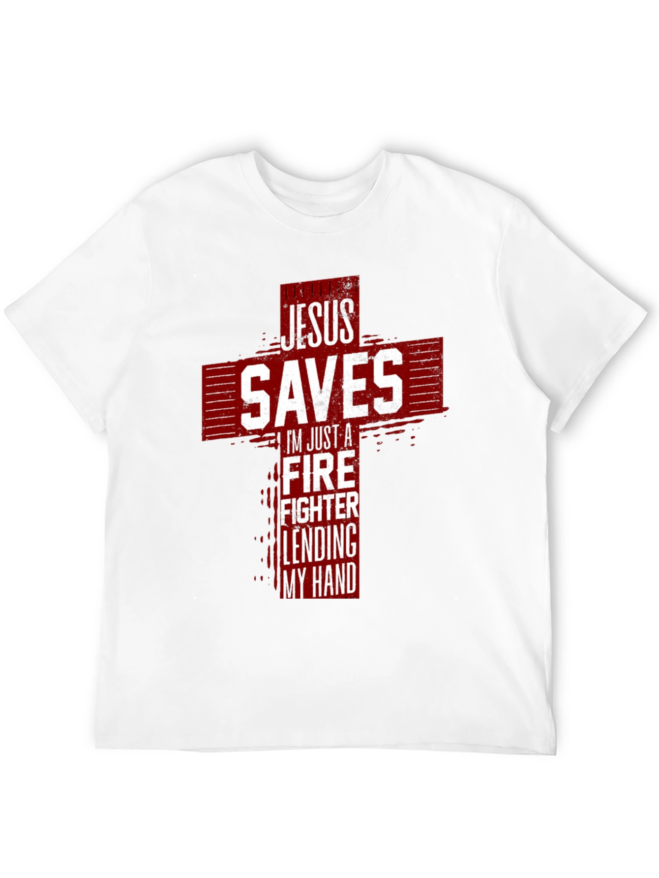 Jesus Saves Firefighter Graphic Tee