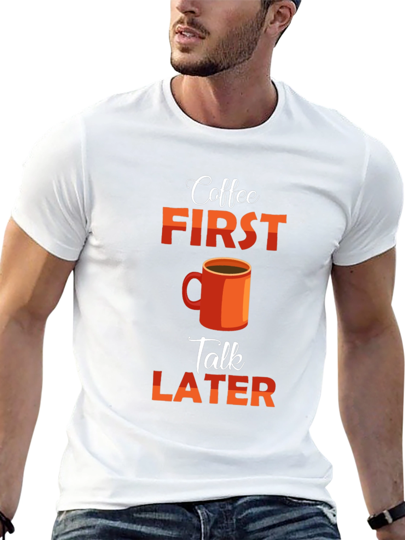 Coffee First Talk Later Graphic T-Shirt