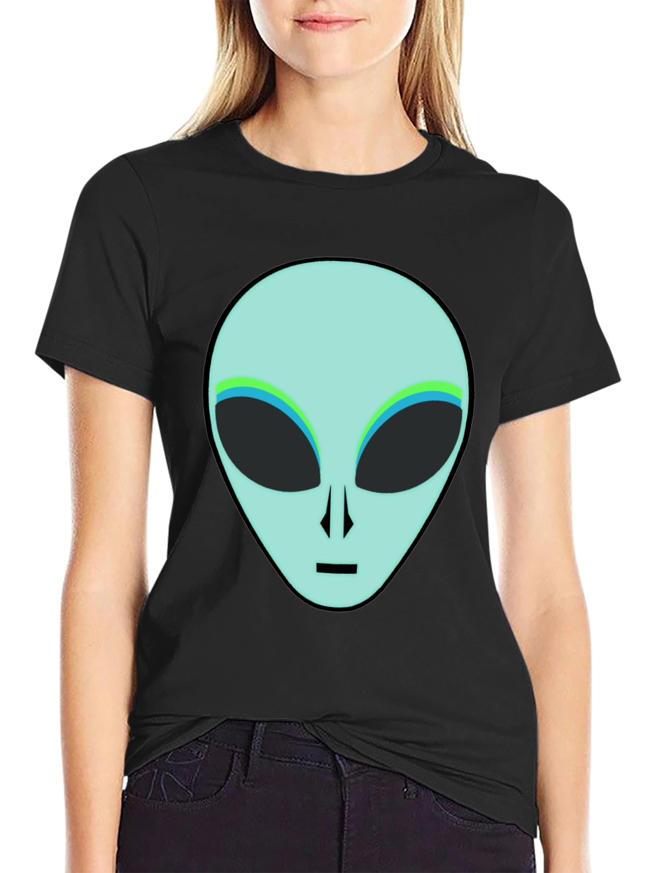 Alien Graphic T-Shirt - Mens Black Tee