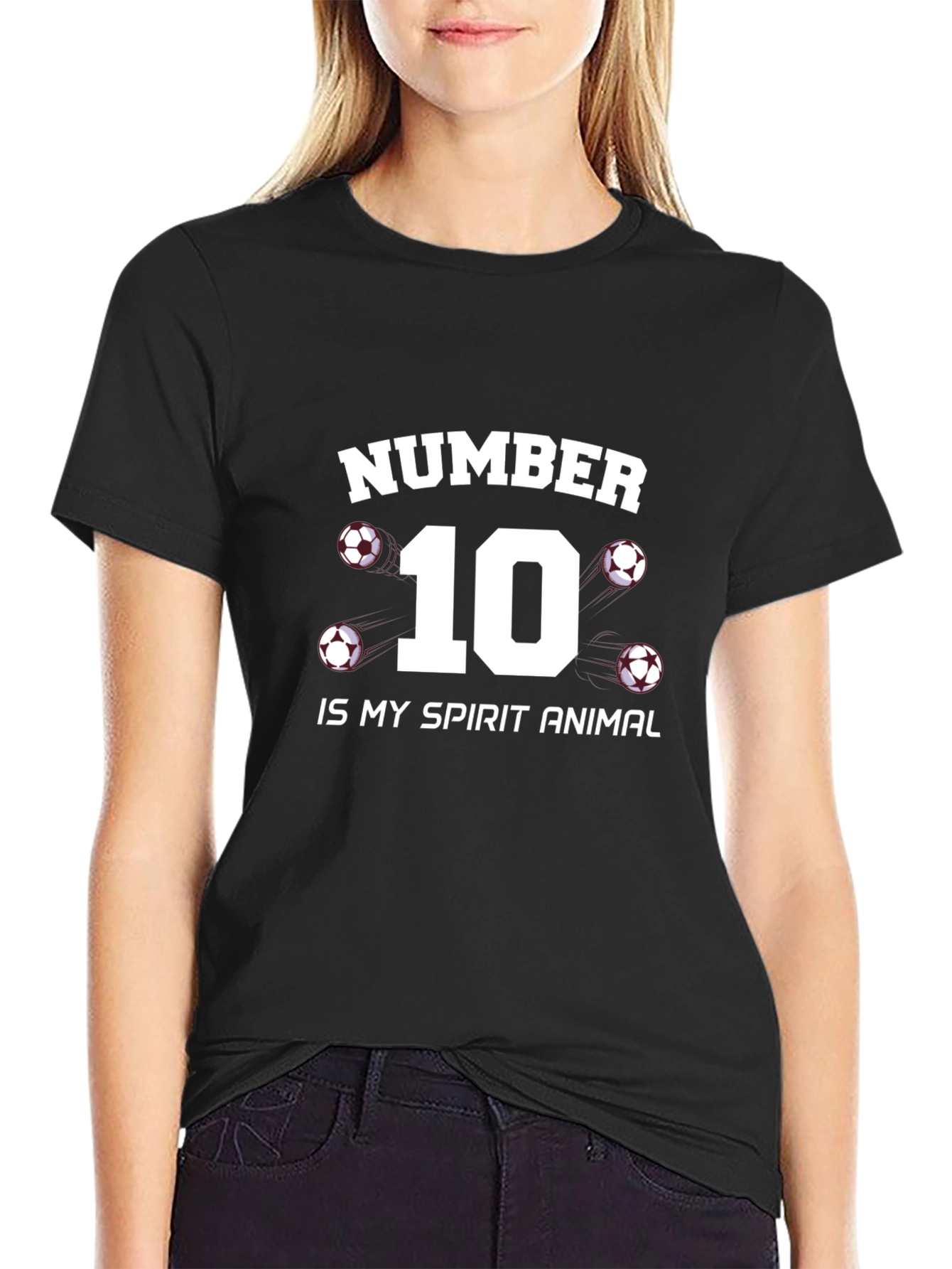 Number 10 Soccer Spirit Animal T-Shirt