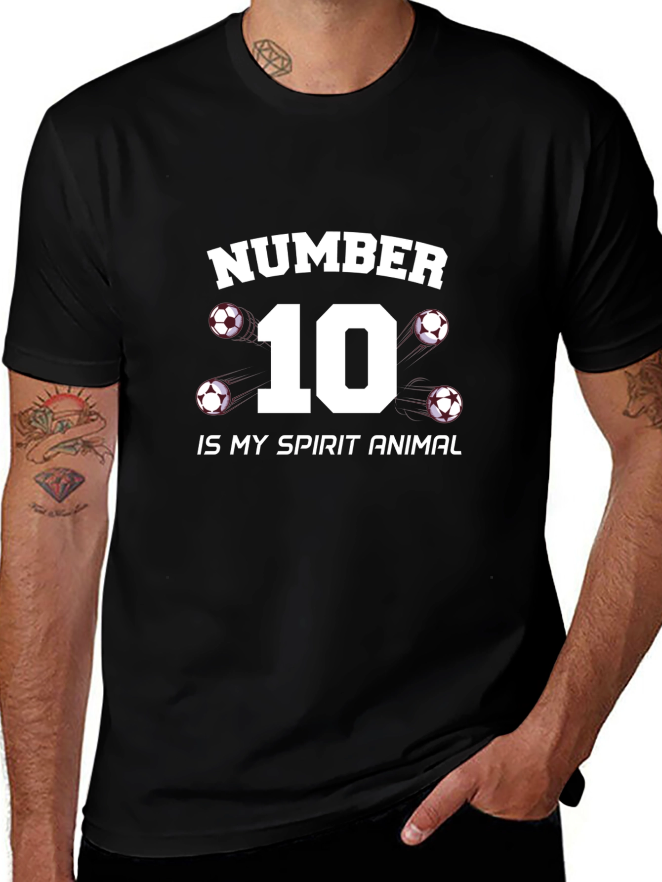 Number 10 Soccer Spirit Animal T-Shirt