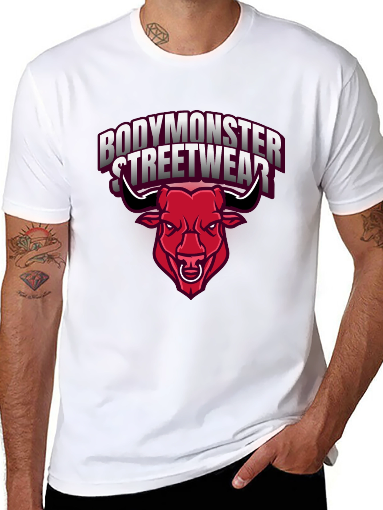 BodyMonster Streetwear Black Graphic Tee