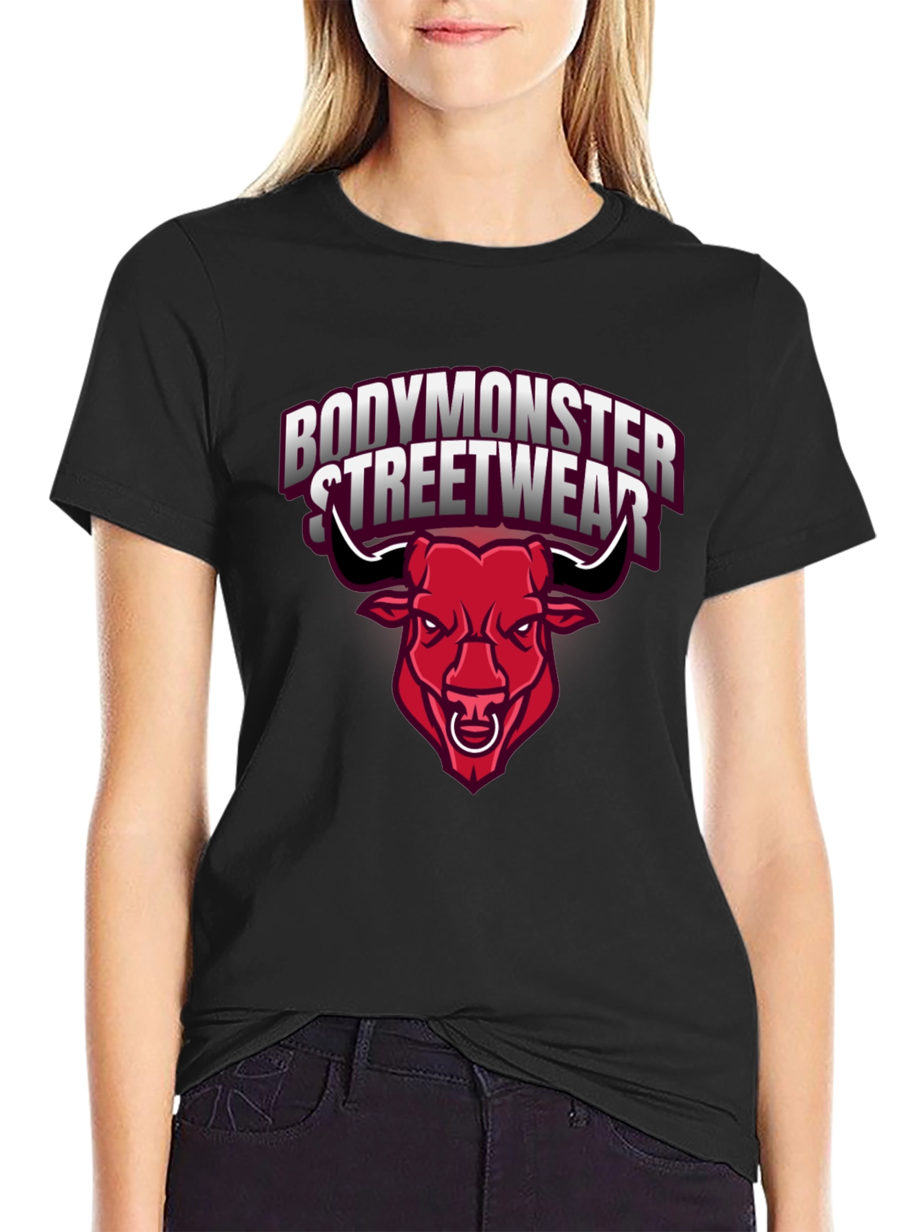 BodyMonster Streetwear Black Graphic Tee