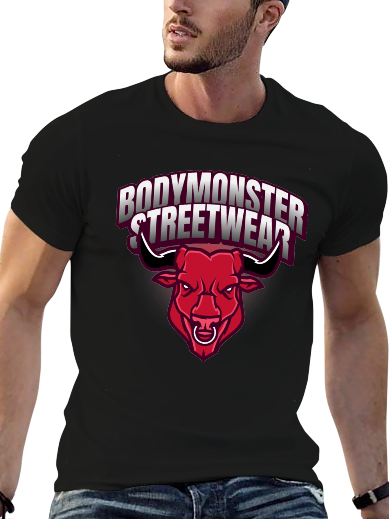BodyMonster Streetwear Black Graphic Tee