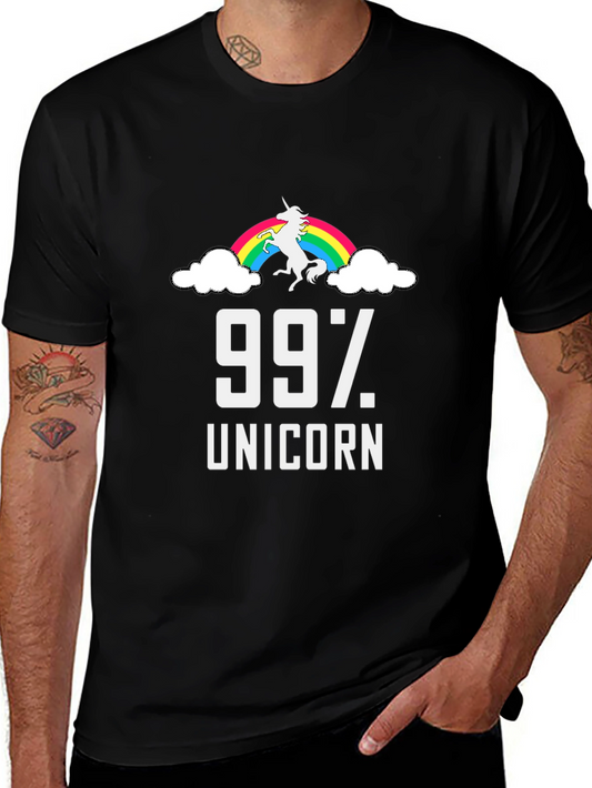 99% Unicorn Rainbow T-Shirt
