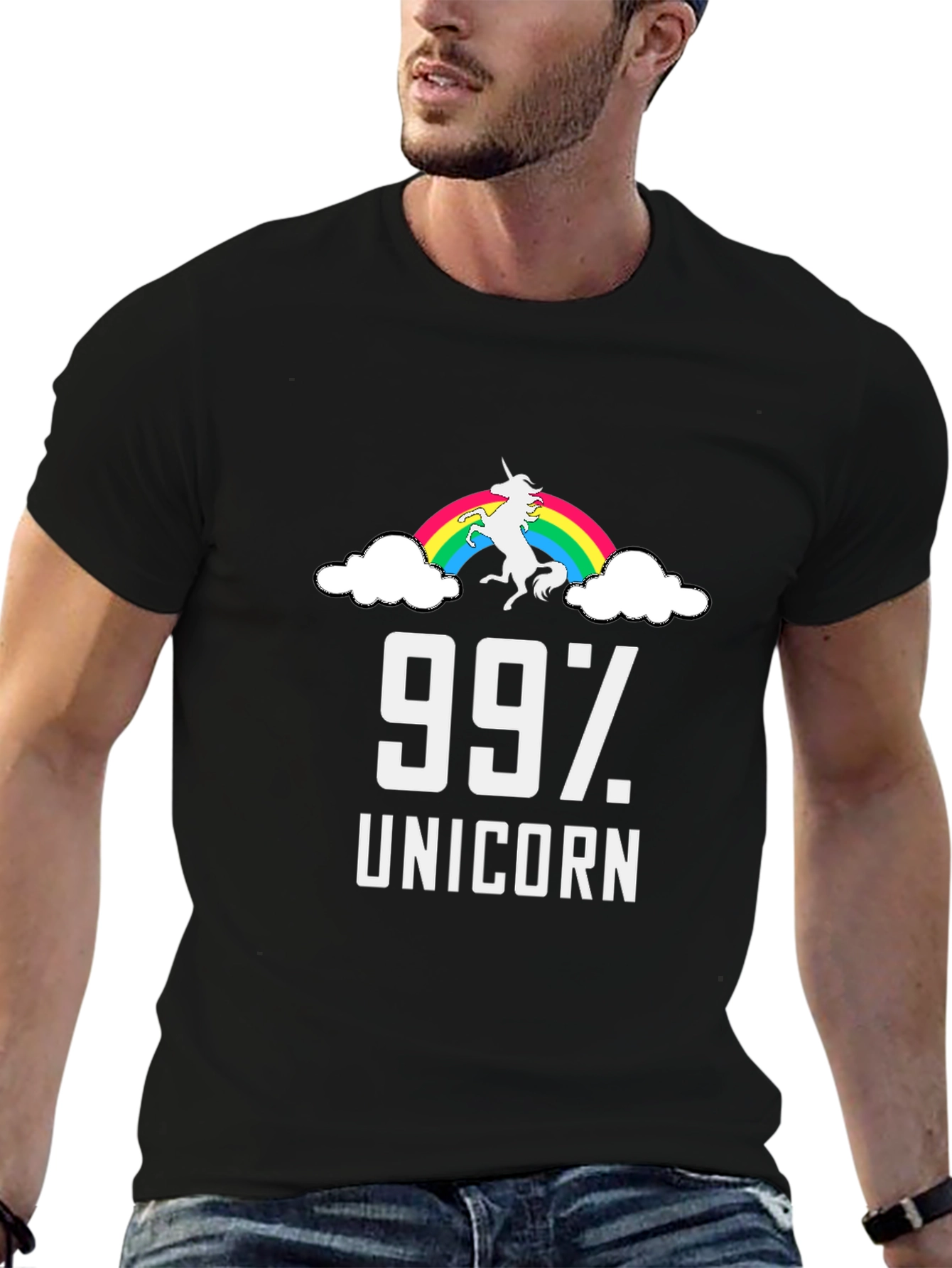 99% Unicorn Rainbow T-Shirt