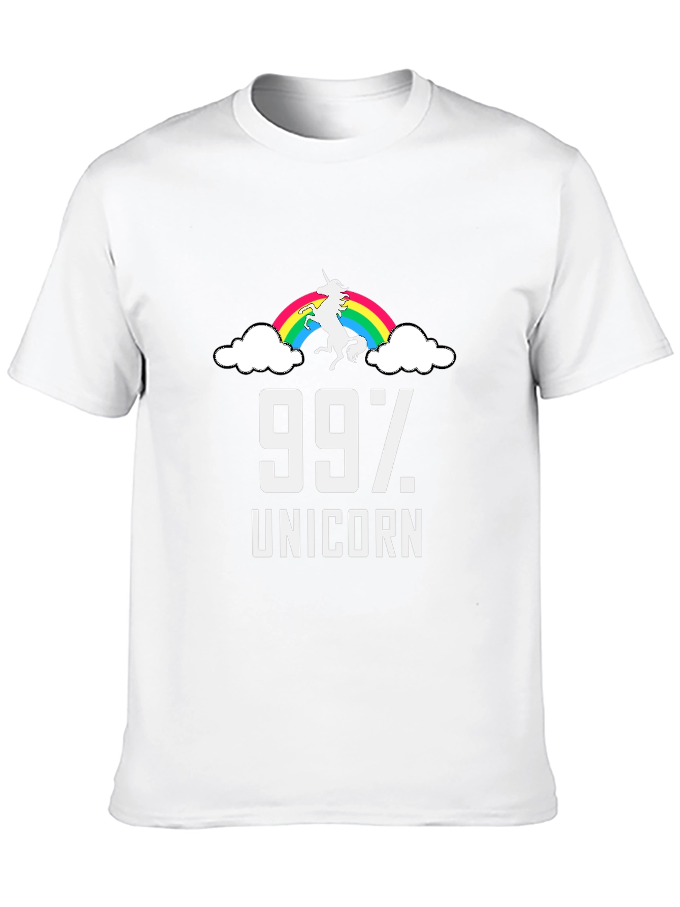 99% Unicorn Rainbow T-Shirt