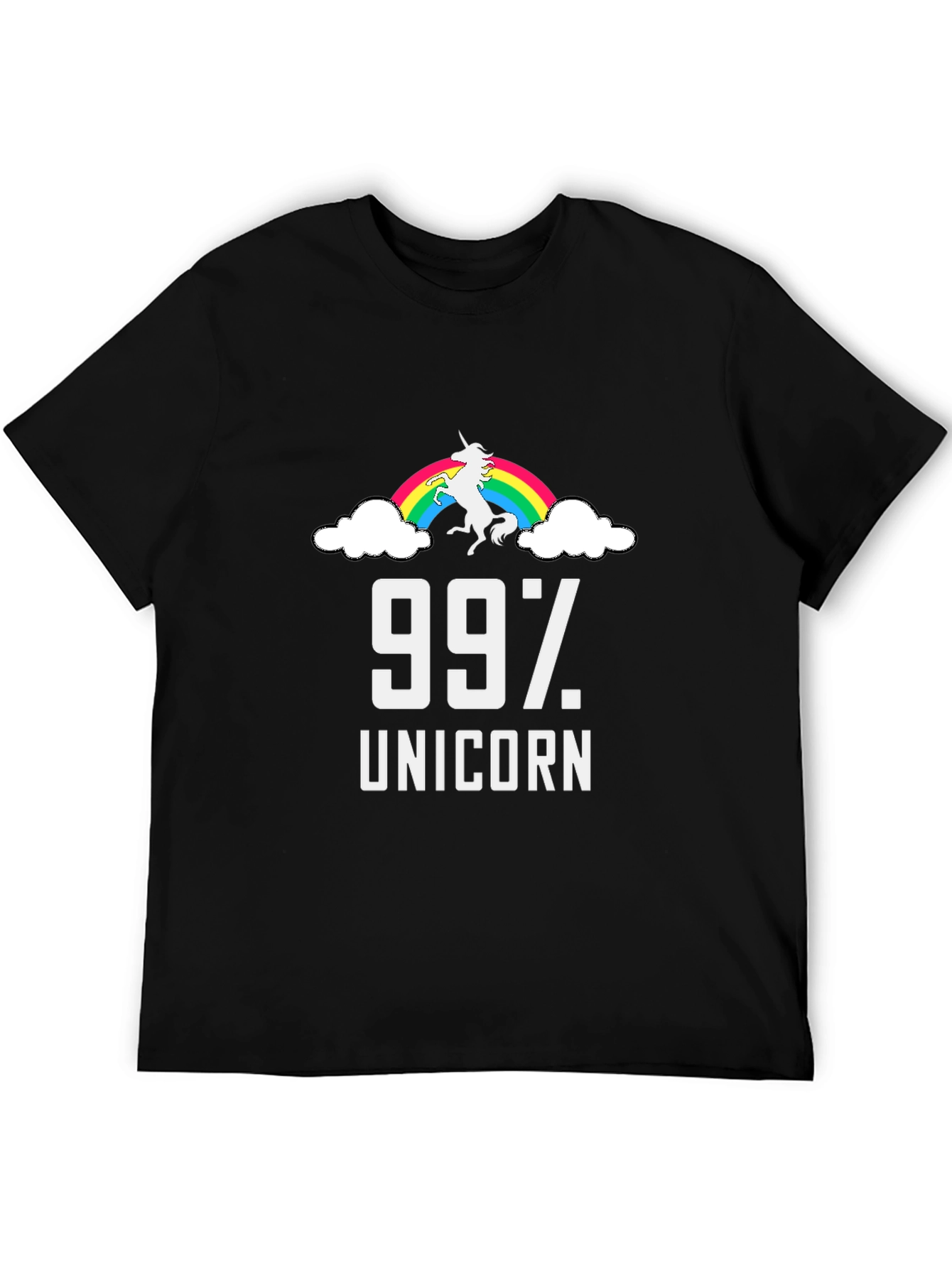 99% Unicorn Rainbow T-Shirt