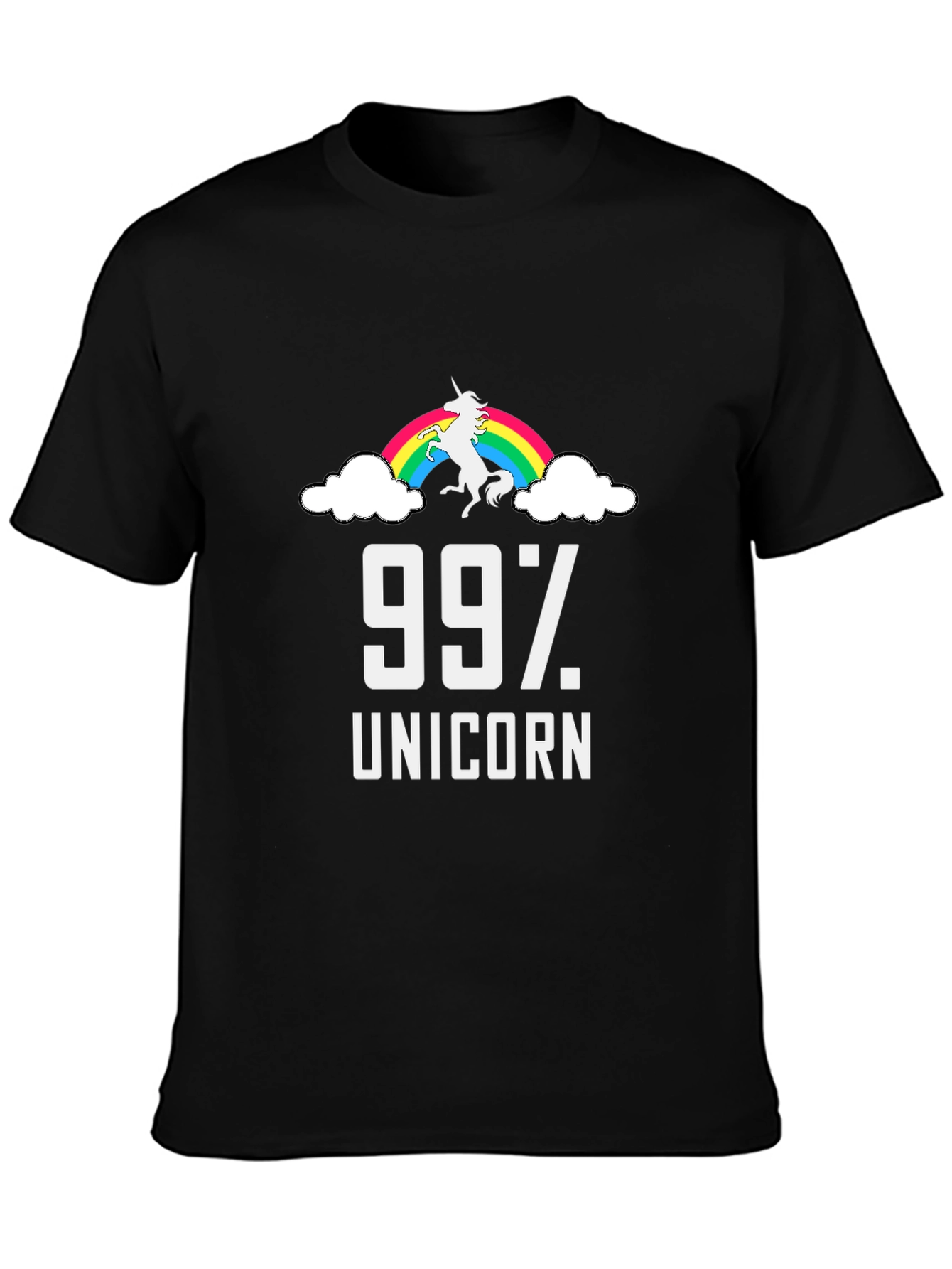 99% Unicorn Rainbow T-Shirt