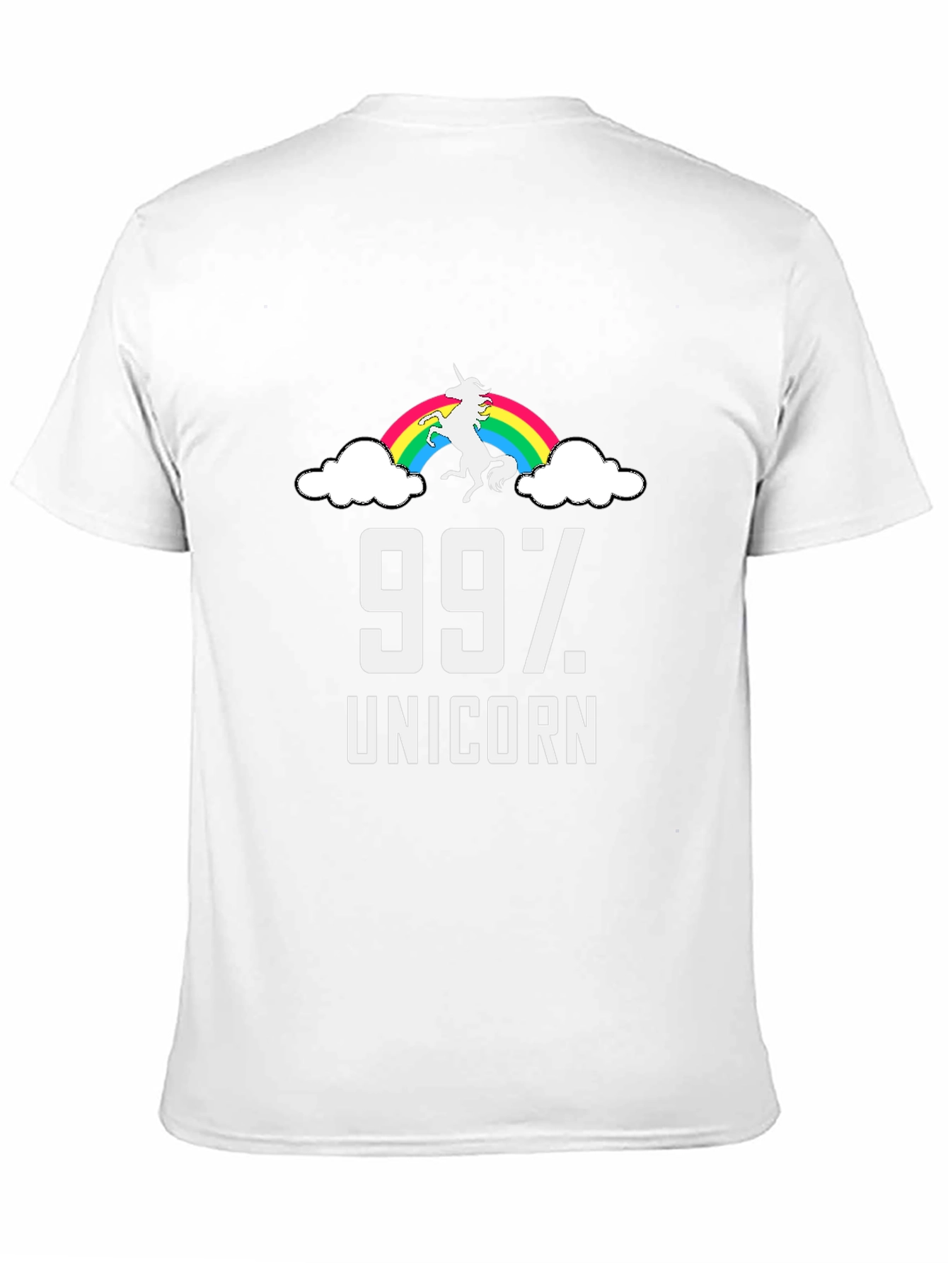 99% Unicorn Rainbow T-Shirt