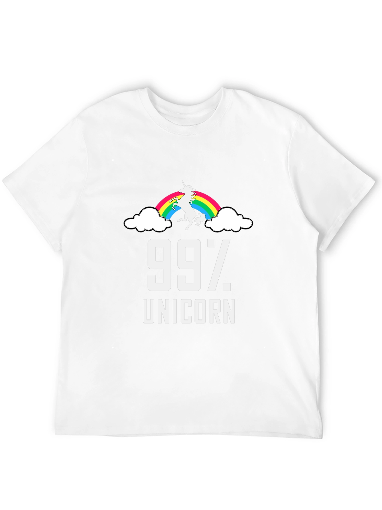 99% Unicorn Rainbow T-Shirt