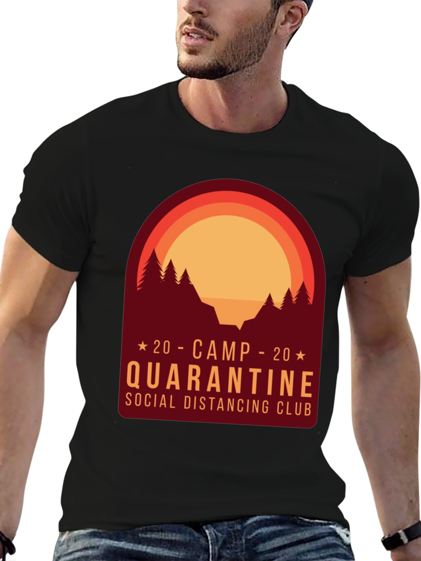 Camp Quarantine Social Distancing Club T-Shirt