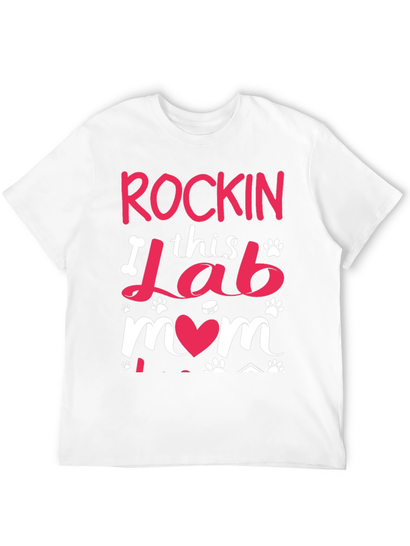 Rockin Lab Mom Black T-Shirt