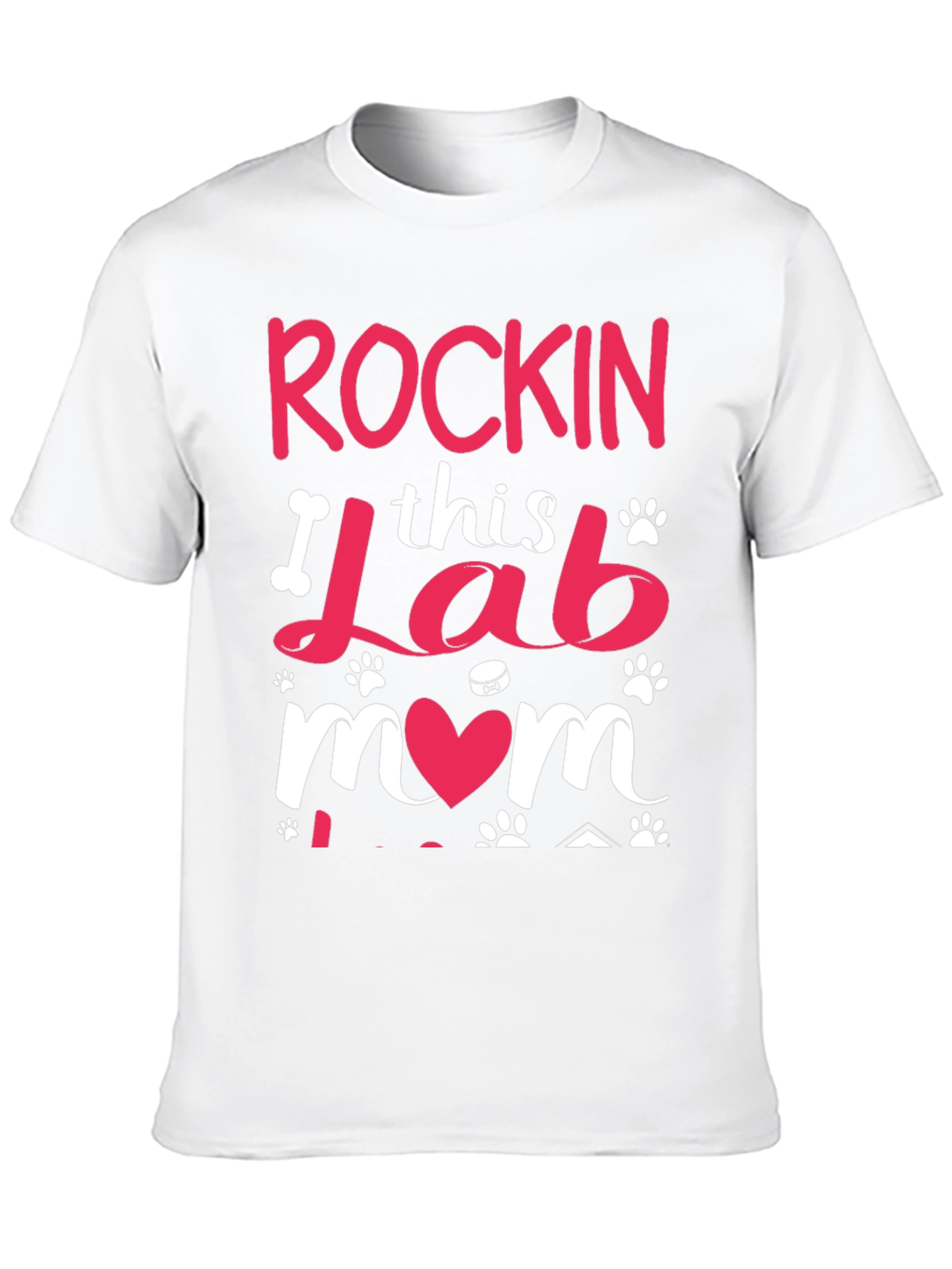 Rockin Lab Mom Black T-Shirt