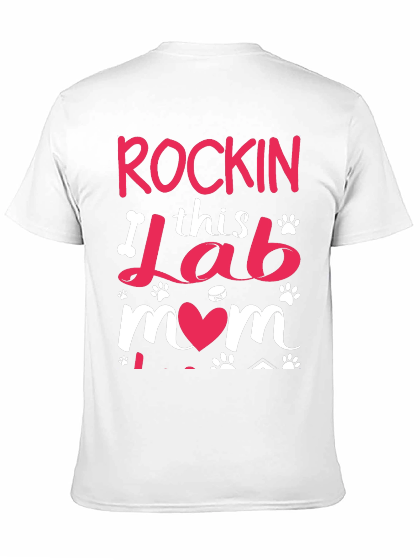 Rockin Lab Mom Black T-Shirt
