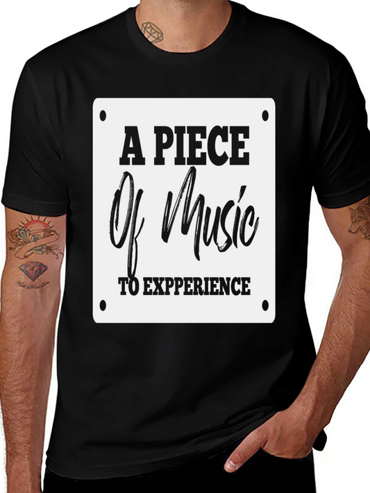 Piece of Music Graphic Tee - Black
