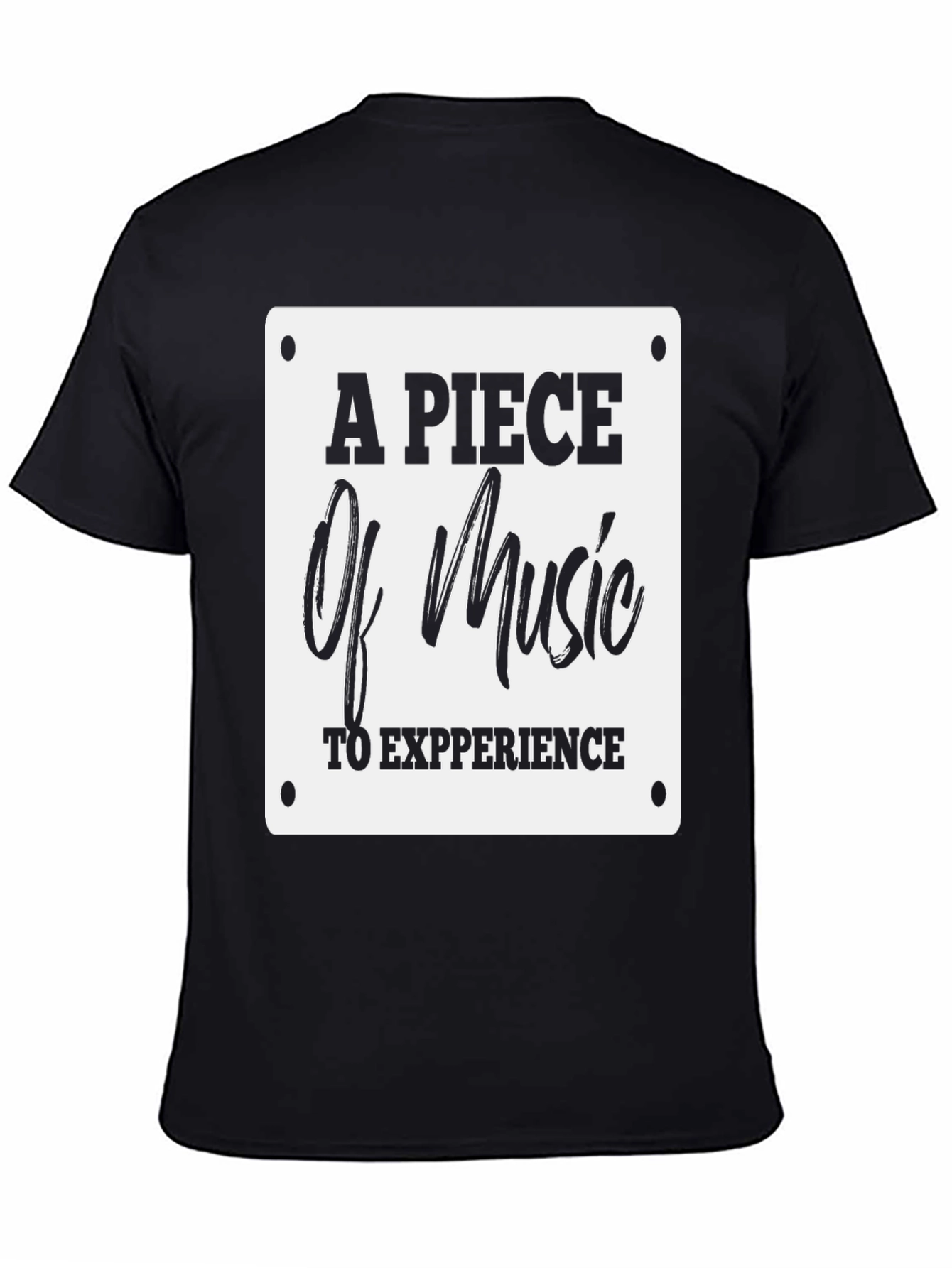 Piece of Music Graphic Tee - Black