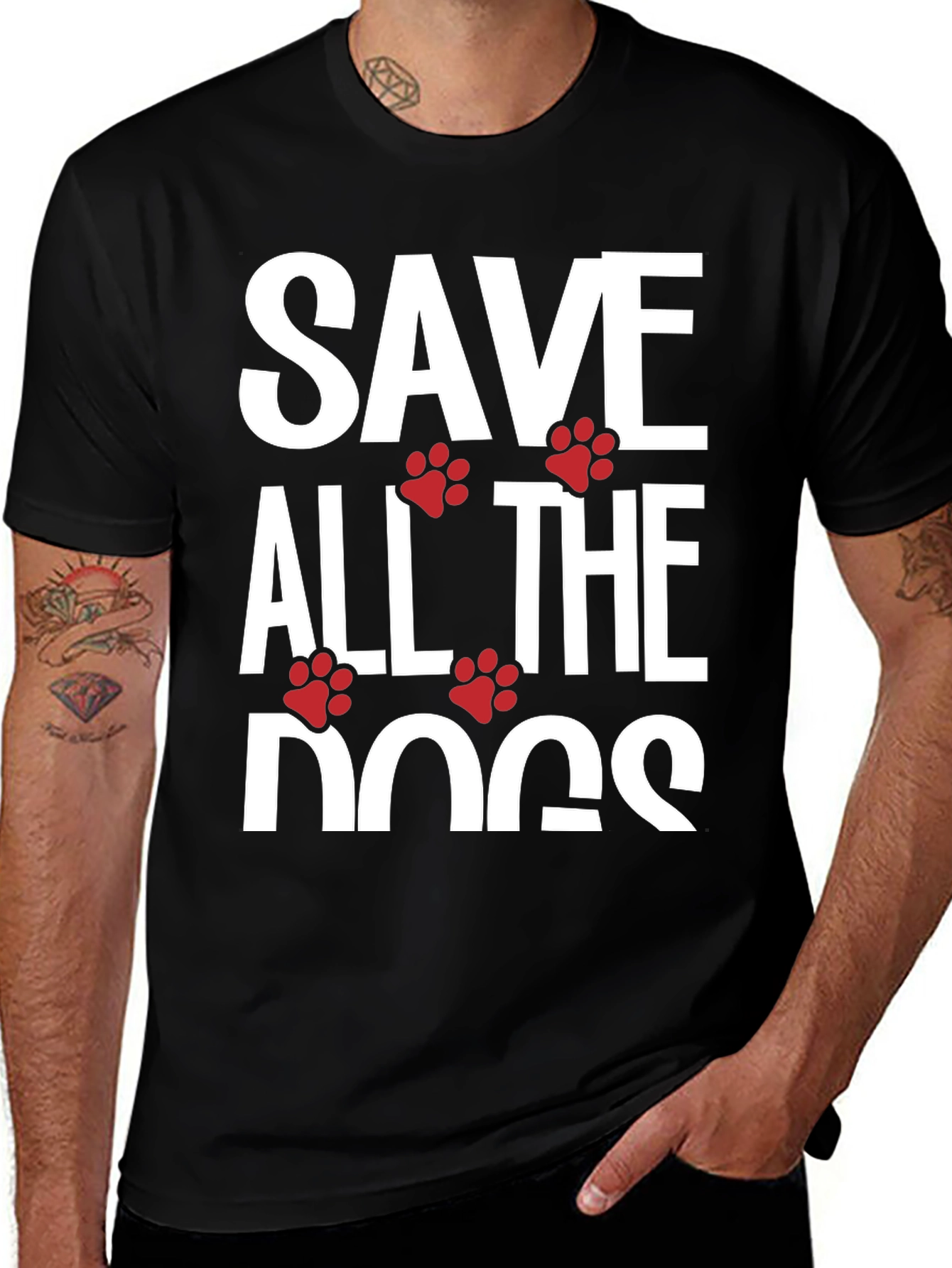 Save All The Dogs T-Shirt - Animal Lover Tee