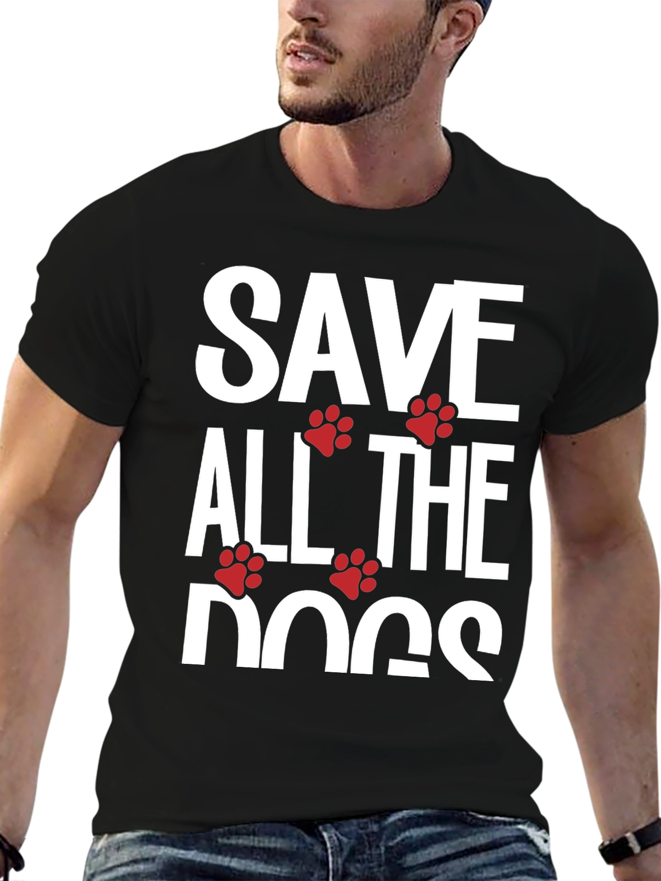 Save All The Dogs T-Shirt - Animal Lover Tee