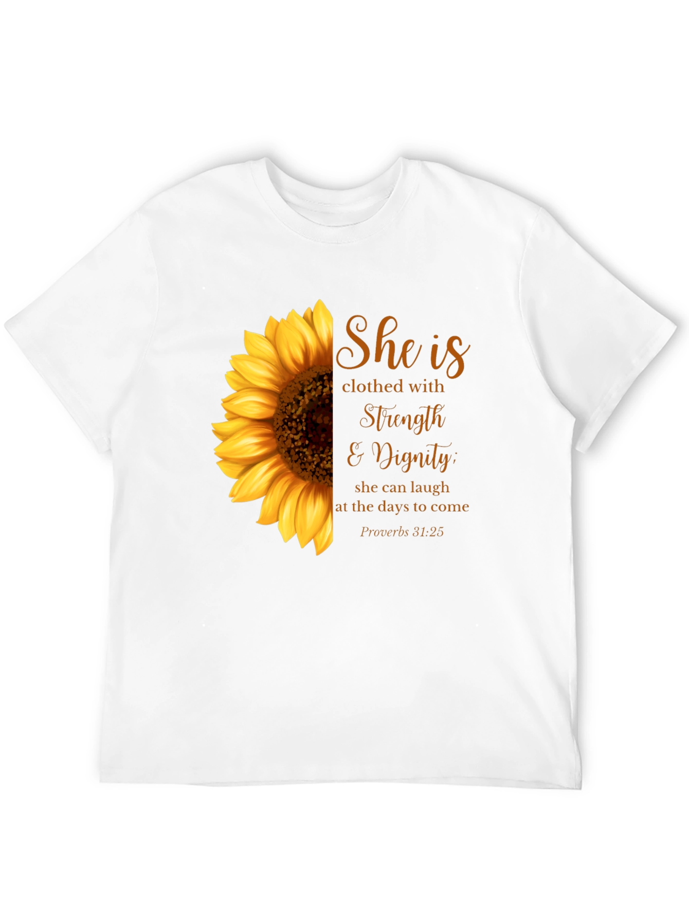 Sunflower Strength & Dignity Graphic T-Shirt
