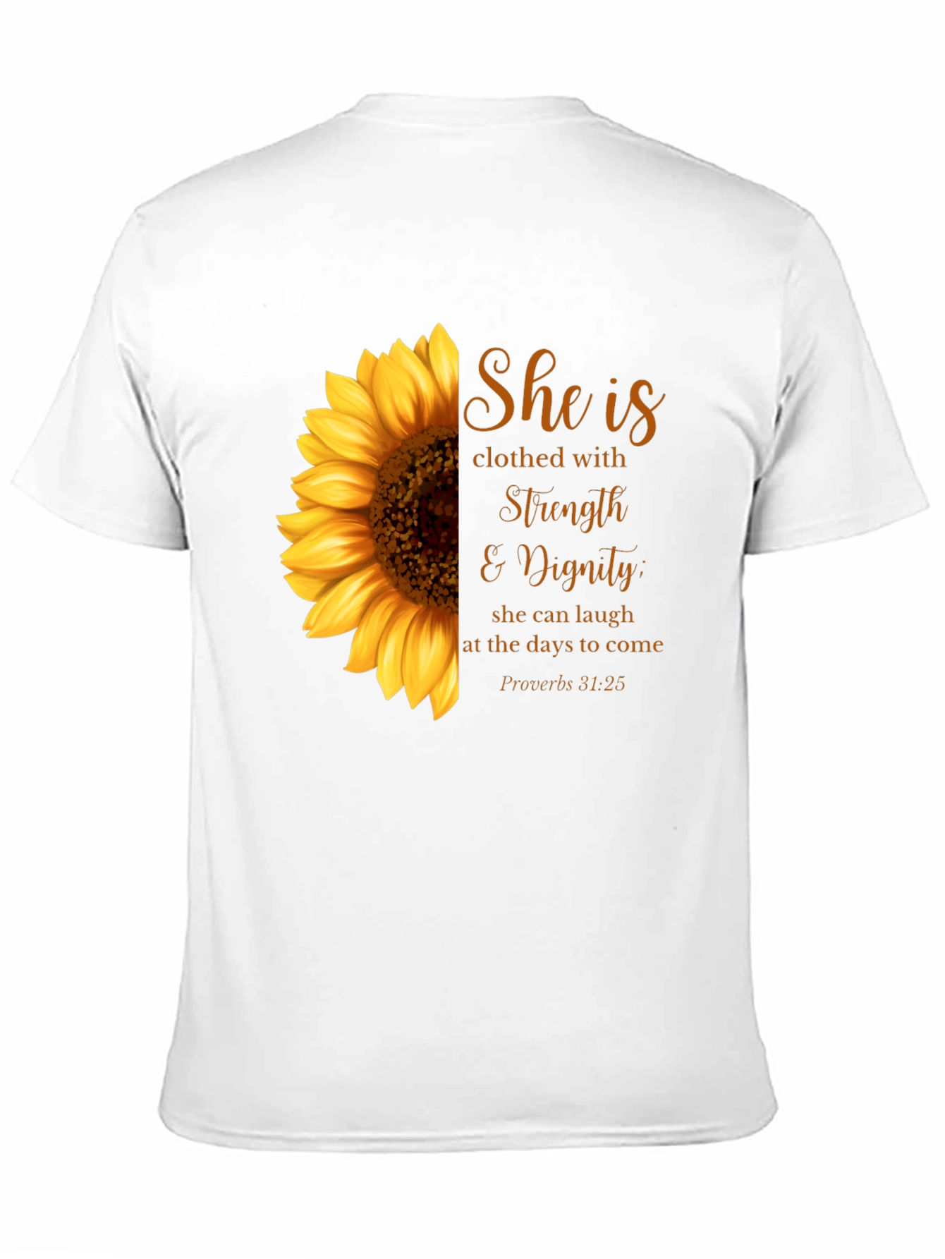 Sunflower Strength & Dignity Graphic T-Shirt