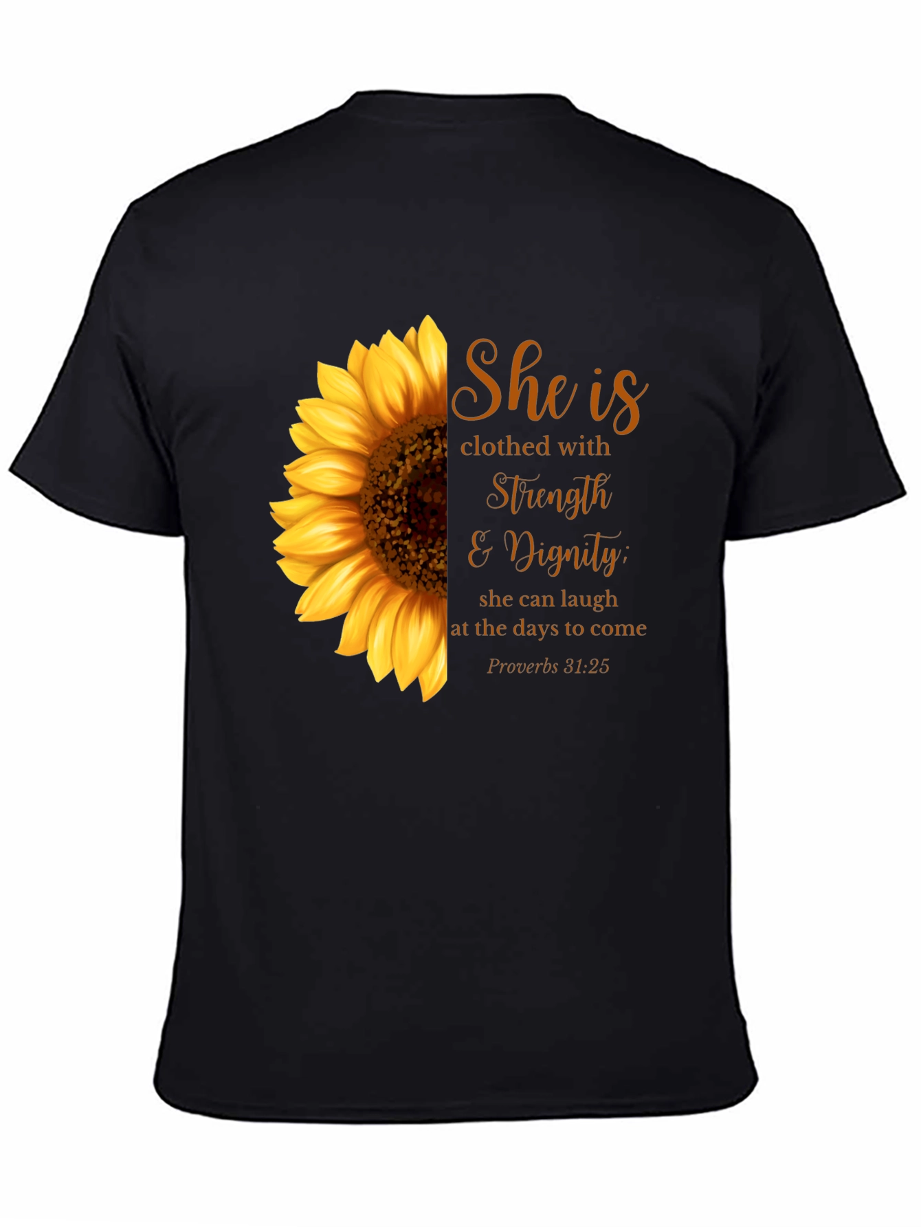 Sunflower Strength & Dignity Graphic T-Shirt