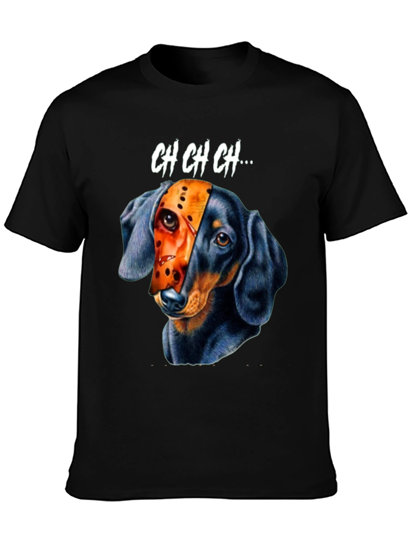 Dachshund Jason Voorhees Halloween T-Shirt