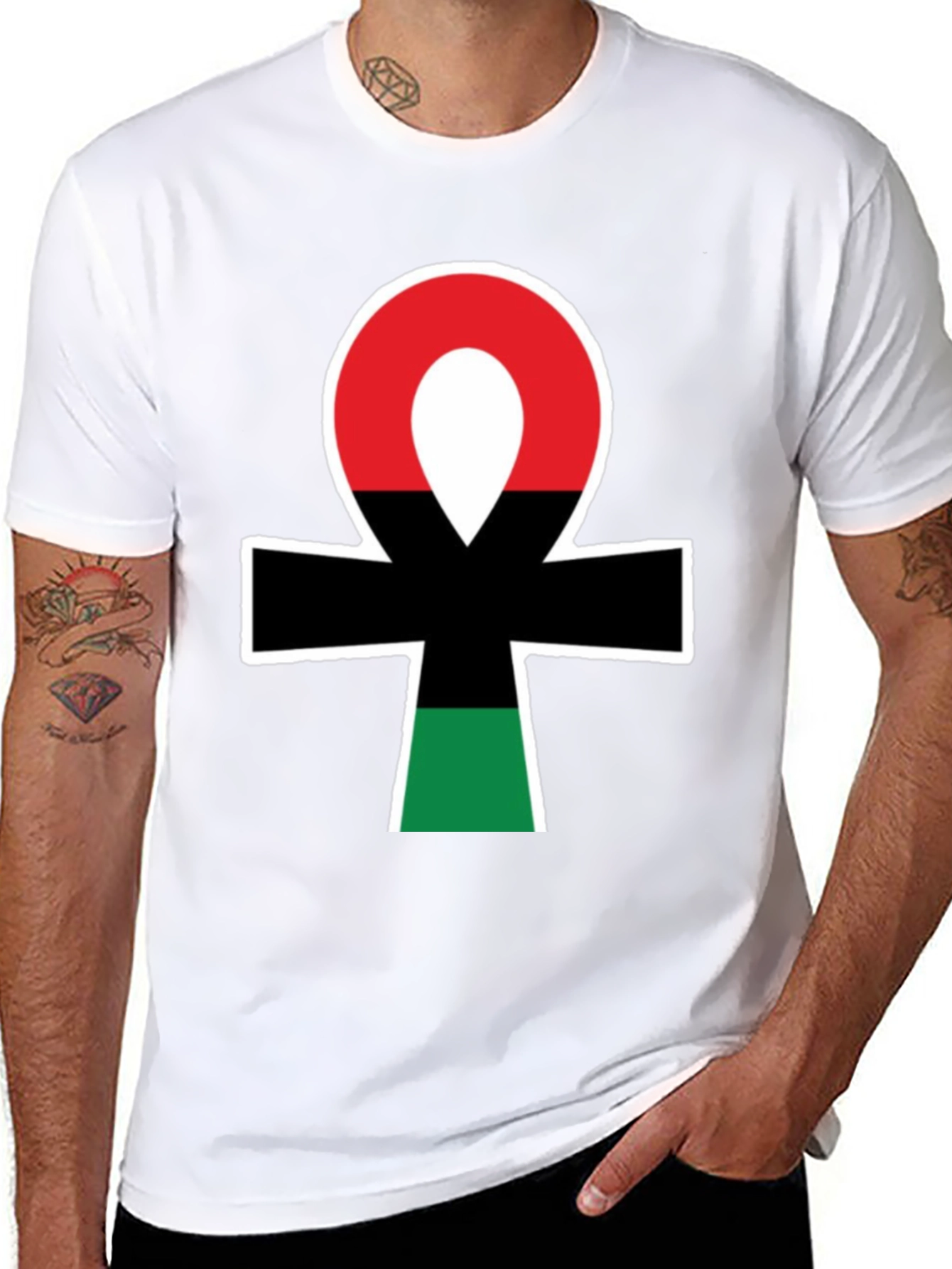 Pan-African Ankh T-Shirt - Black Pride