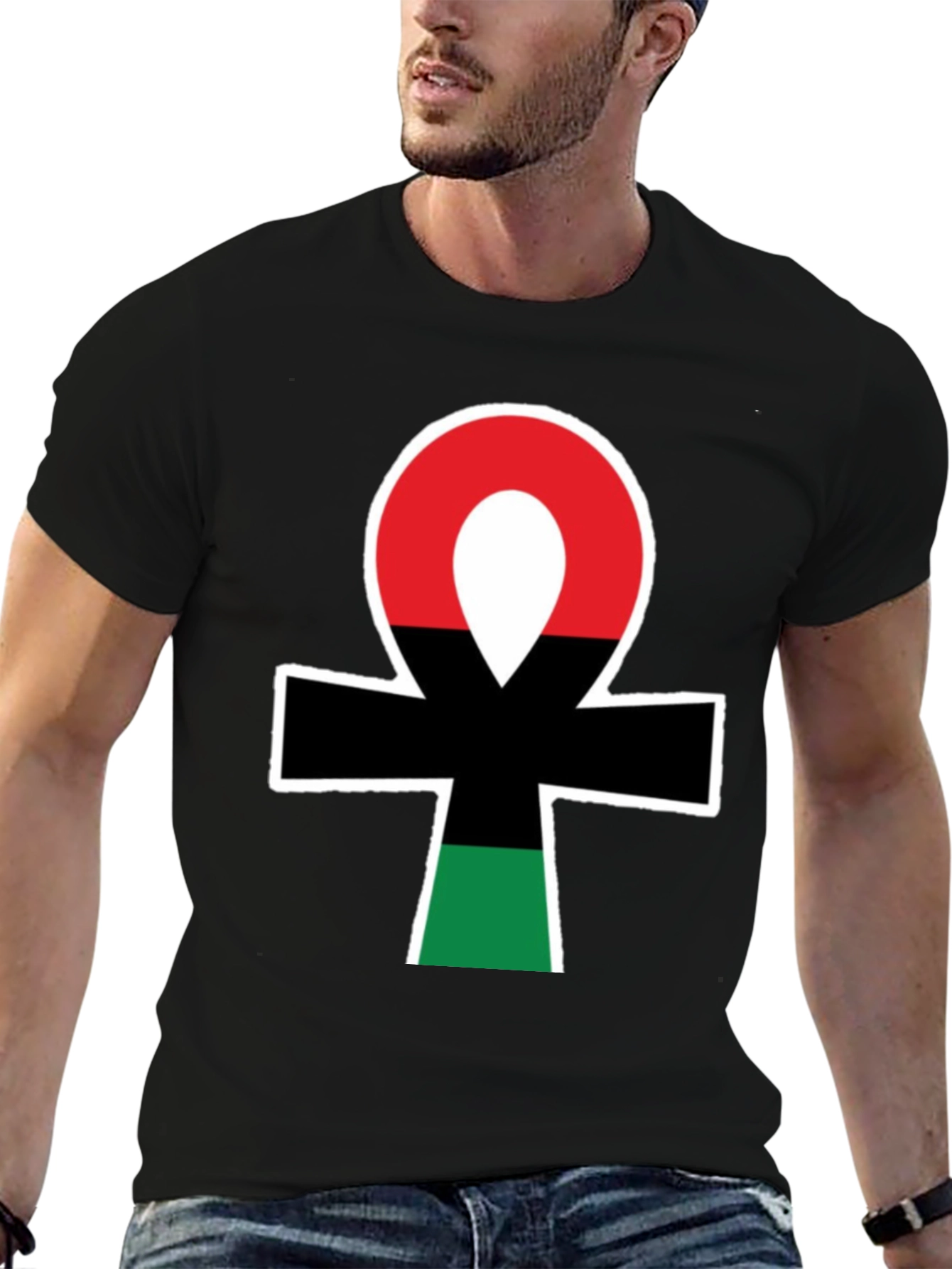 Pan-African Ankh T-Shirt - Black Pride
