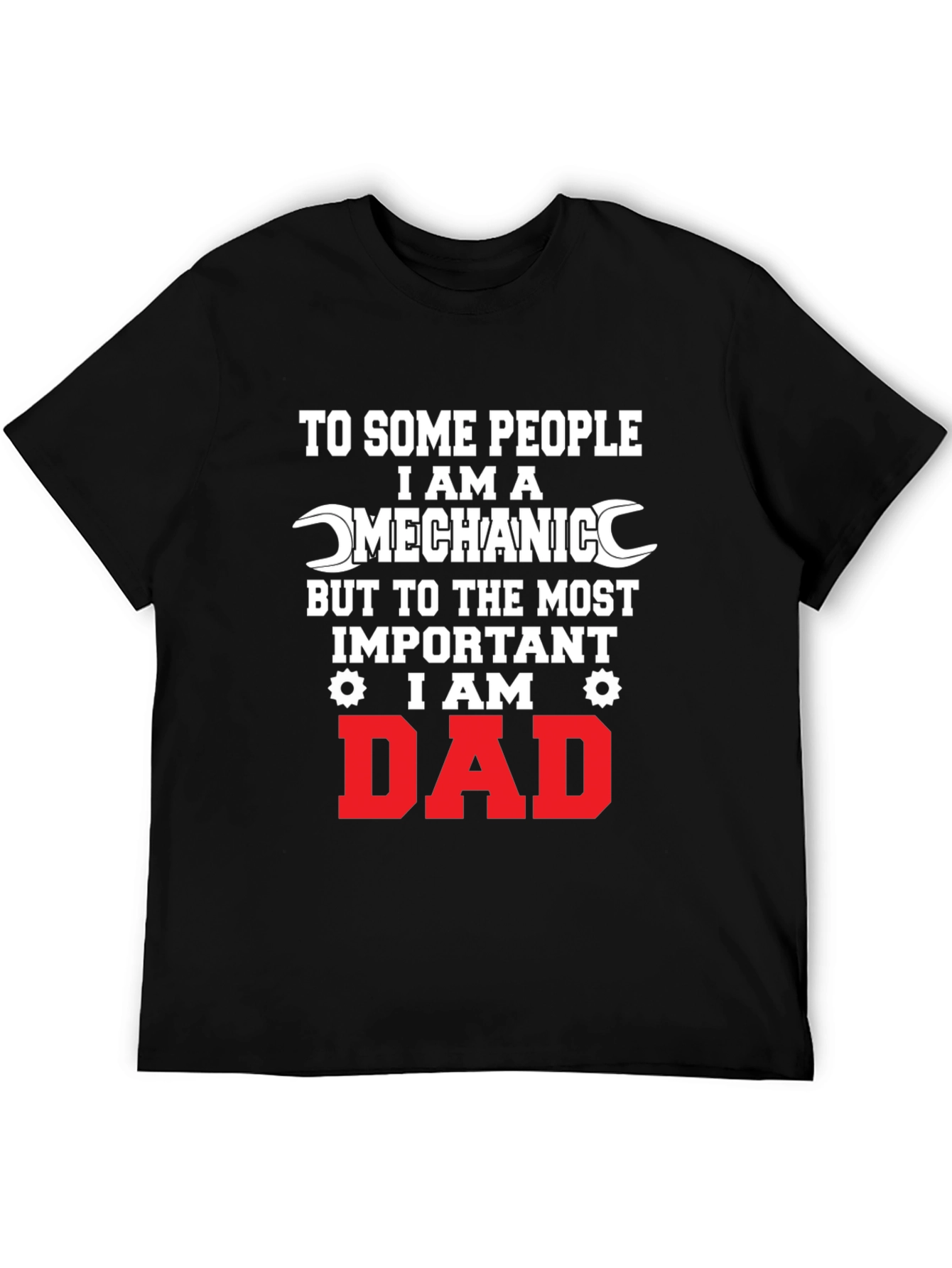 Mechanic Dad Graphic Tee - Black