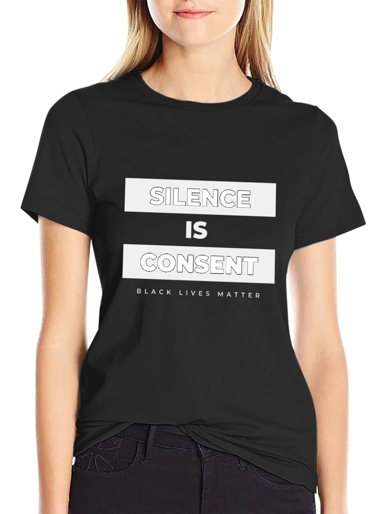 Silence is Consent Black Lives Matter T-Shirt