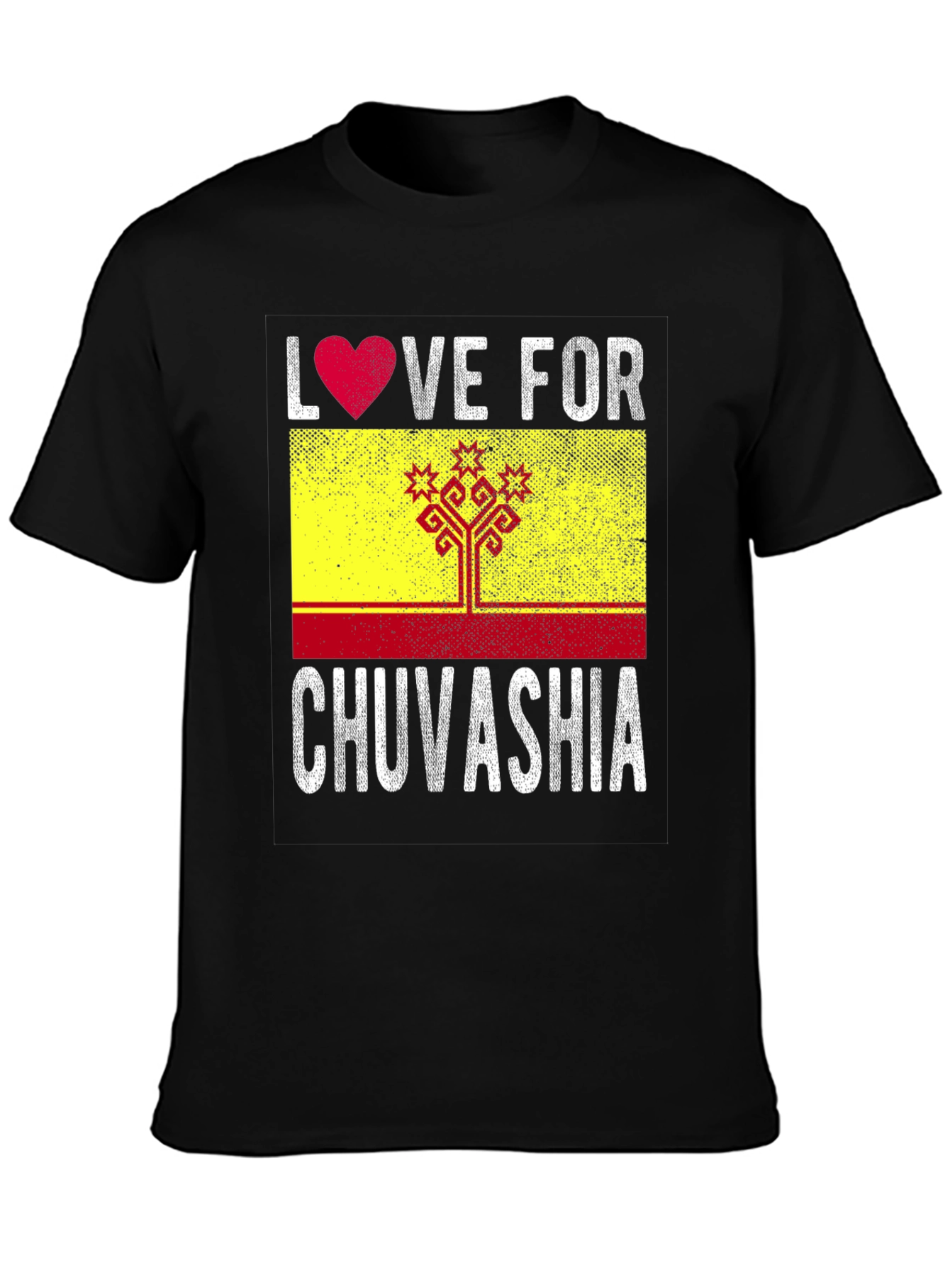 Love for Chuvashia T-Shirt - Flag Graphic Tee