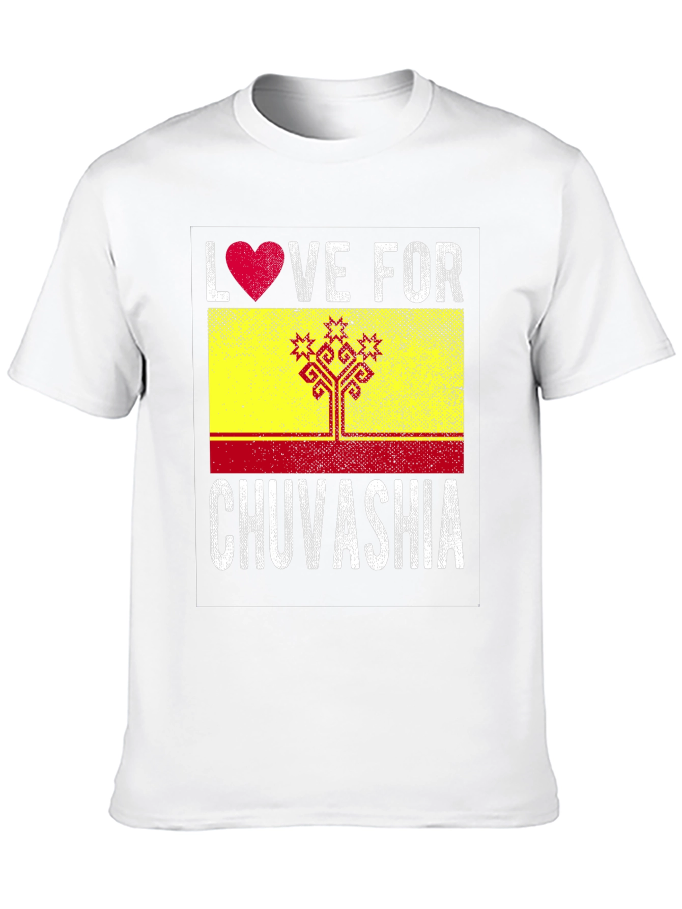 Love for Chuvashia T-Shirt - Flag Graphic Tee