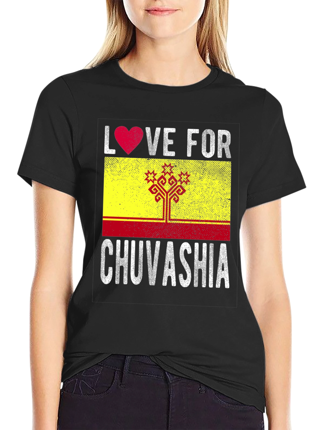 Love for Chuvashia T-Shirt - Flag Graphic Tee